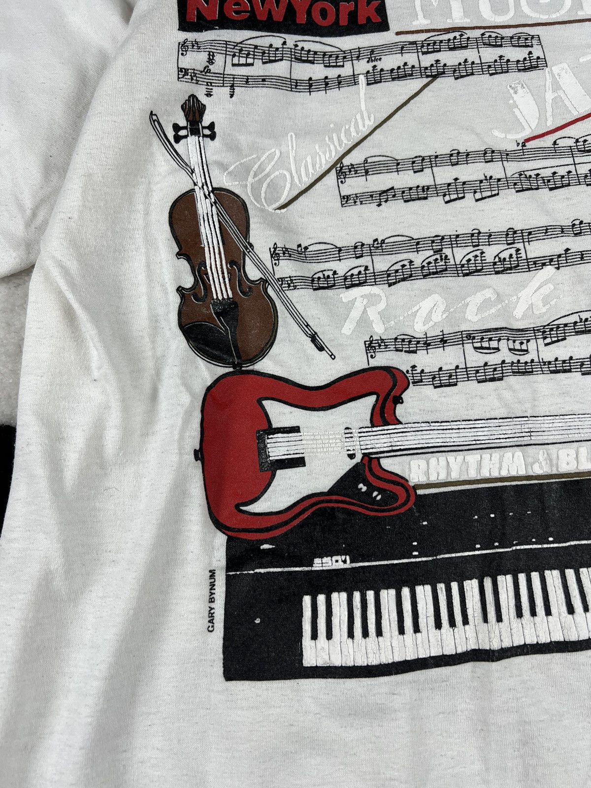 Band Tees Vintage New York Music 1987 Single Stitch Y2K Tee Shirt Size US XL / EU 56 / 4 - 7 Thumbnail