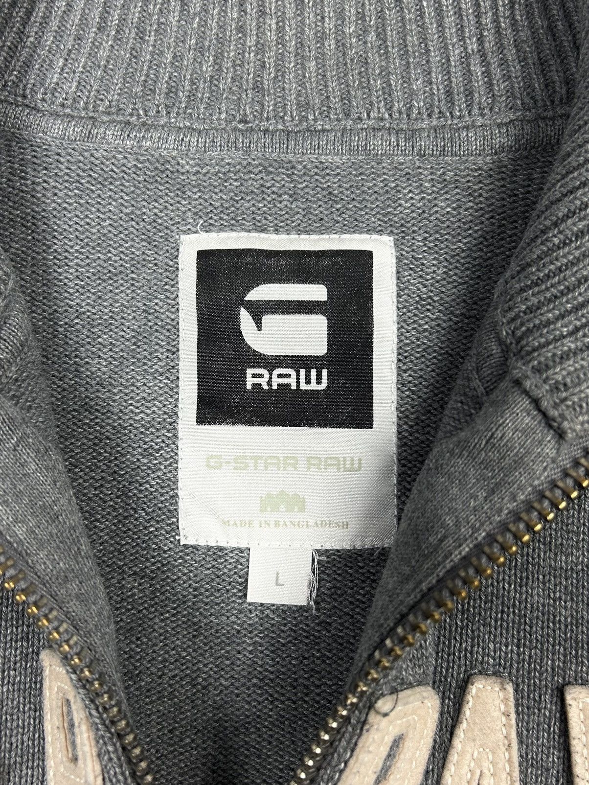 Diesel × G-Star × Polo Ralph Lauren avant-garde G-star raw knit sweater embroidered logo Size US L / EU 52-54 / 3 - 7 Thumbnail