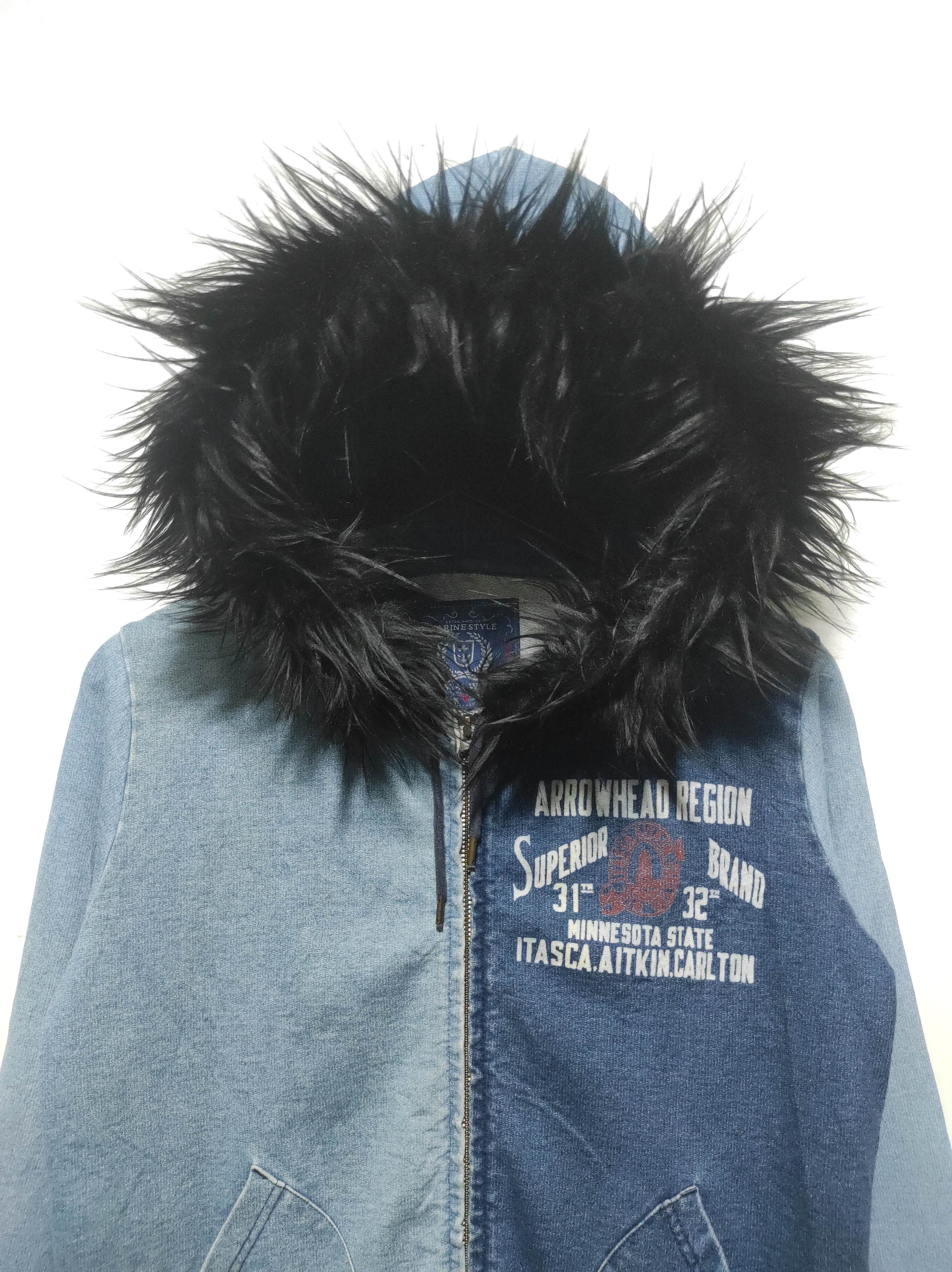 Hysteric Glamour Marine Style Casual wear Denim Zip Fur Hoodie i6w9 lgb style Size US M / EU 48-50 / 2 - 2 Thumbnail