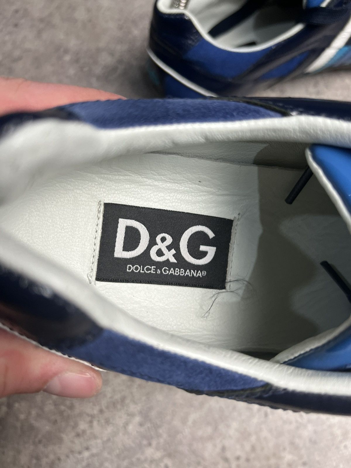 Dolce & Gabbana Vintage Dolce&Gabbana Patent Leather Low Top Sneakers DG Y2K Size US 9 / EU 42 - 10 Thumbnail