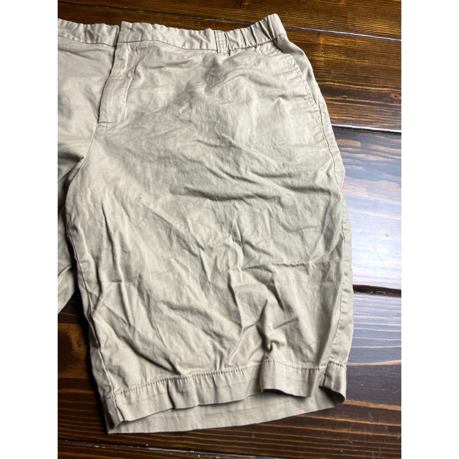 Merona Merona Shorts Plus Size 16W Tan Brown Casual Pants Pockets Chino Flat Front Womens 16W Plus Size Regular Front Pockets Size 38" / US 16 / IT 52 - 3 Thumbnail