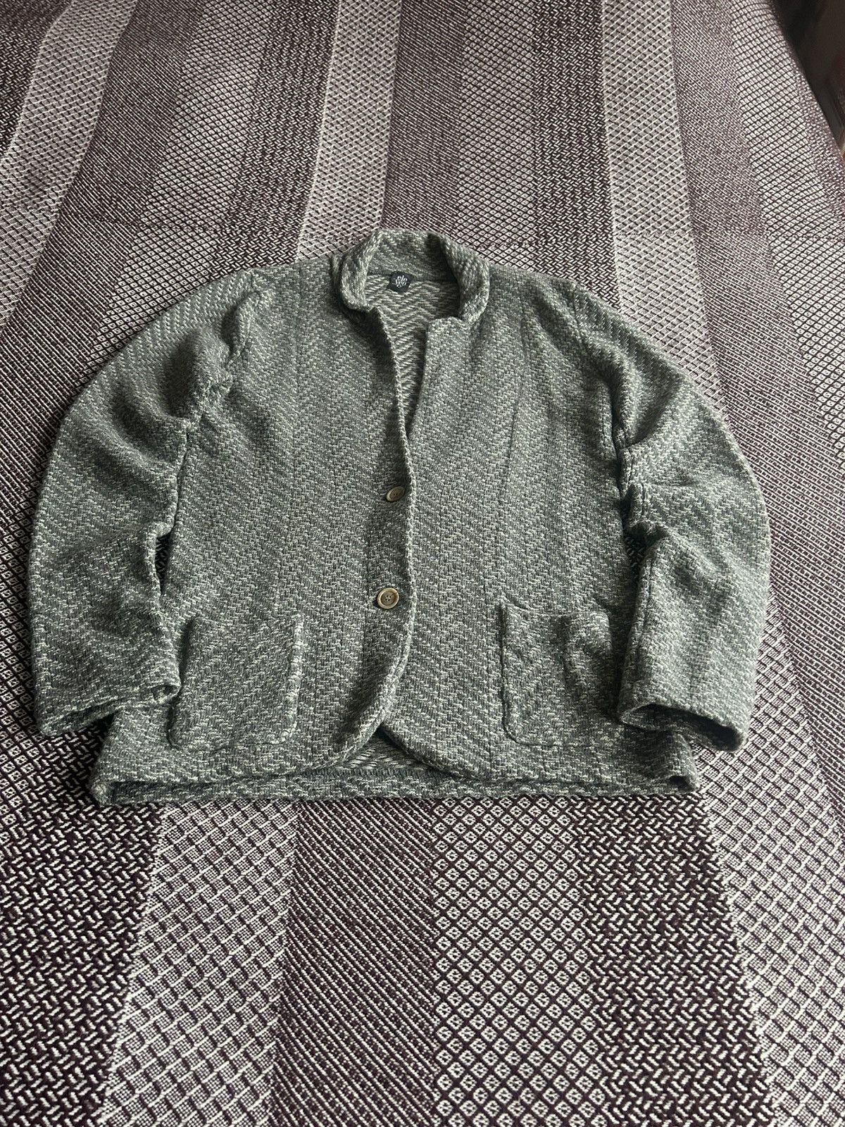 Eleventy Eleventy Rare Japanese Style Solid Wool Blazer Size M Unisex Size M / US 6-8 / IT 42-44 - 3 Thumbnail