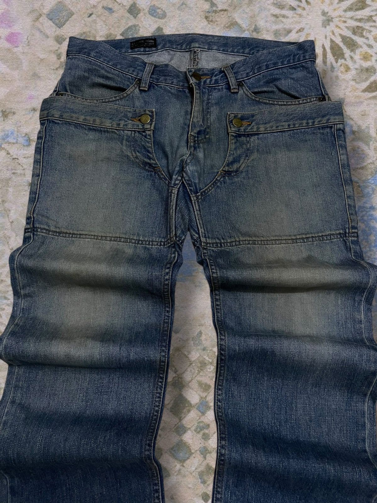 Final Home Vintage 90s Authentic Designer Final Home Double Waist Denim Size US 33 - 4 Thumbnail