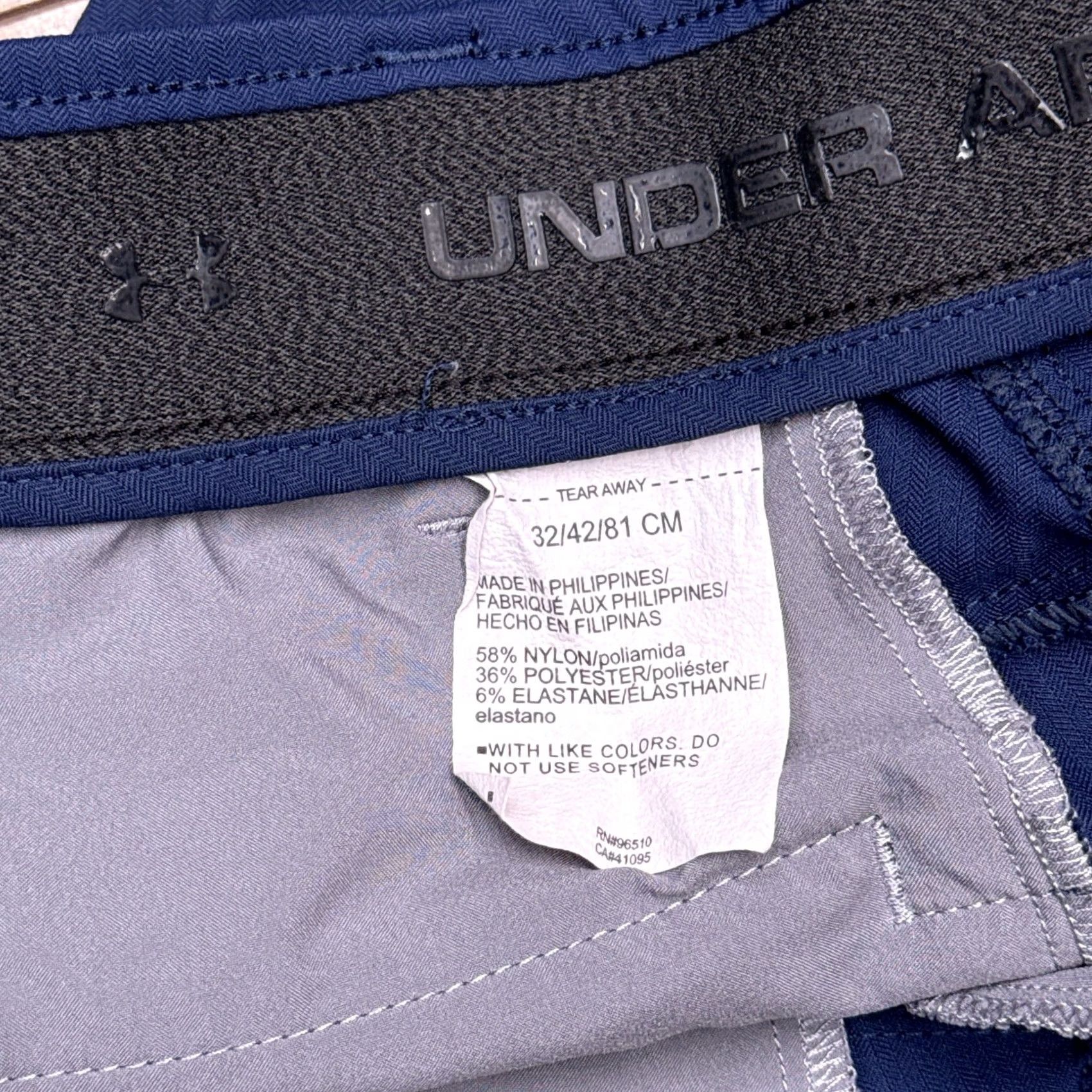 Under Armour Under Armour Showdown Shorts Mens 32 Navy Blue Mid Rise Stretch Size US 32 / EU 48 - 4 Thumbnail