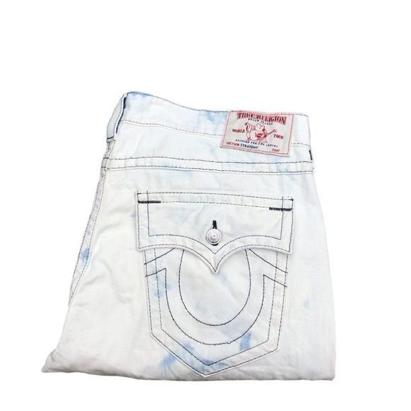 True Religion True Religion Jeans Size 42 STRAIGHT Blue/White Size US 42 / EU 58 - 8 Thumbnail