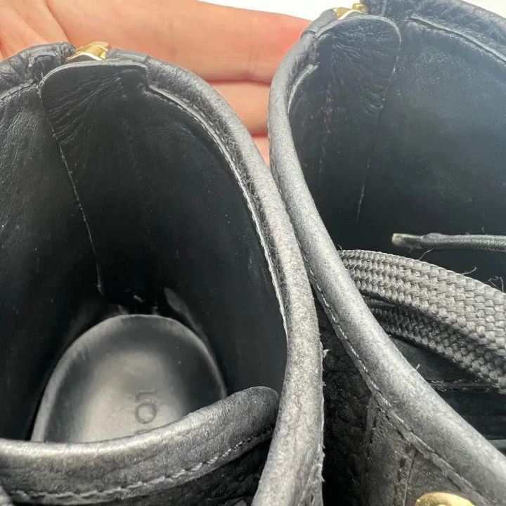 Louis Vuitton Louis Vuitton Black Casual Lace-Up Sneakers -2508 Size US 5 / IT 35 - 8 Thumbnail