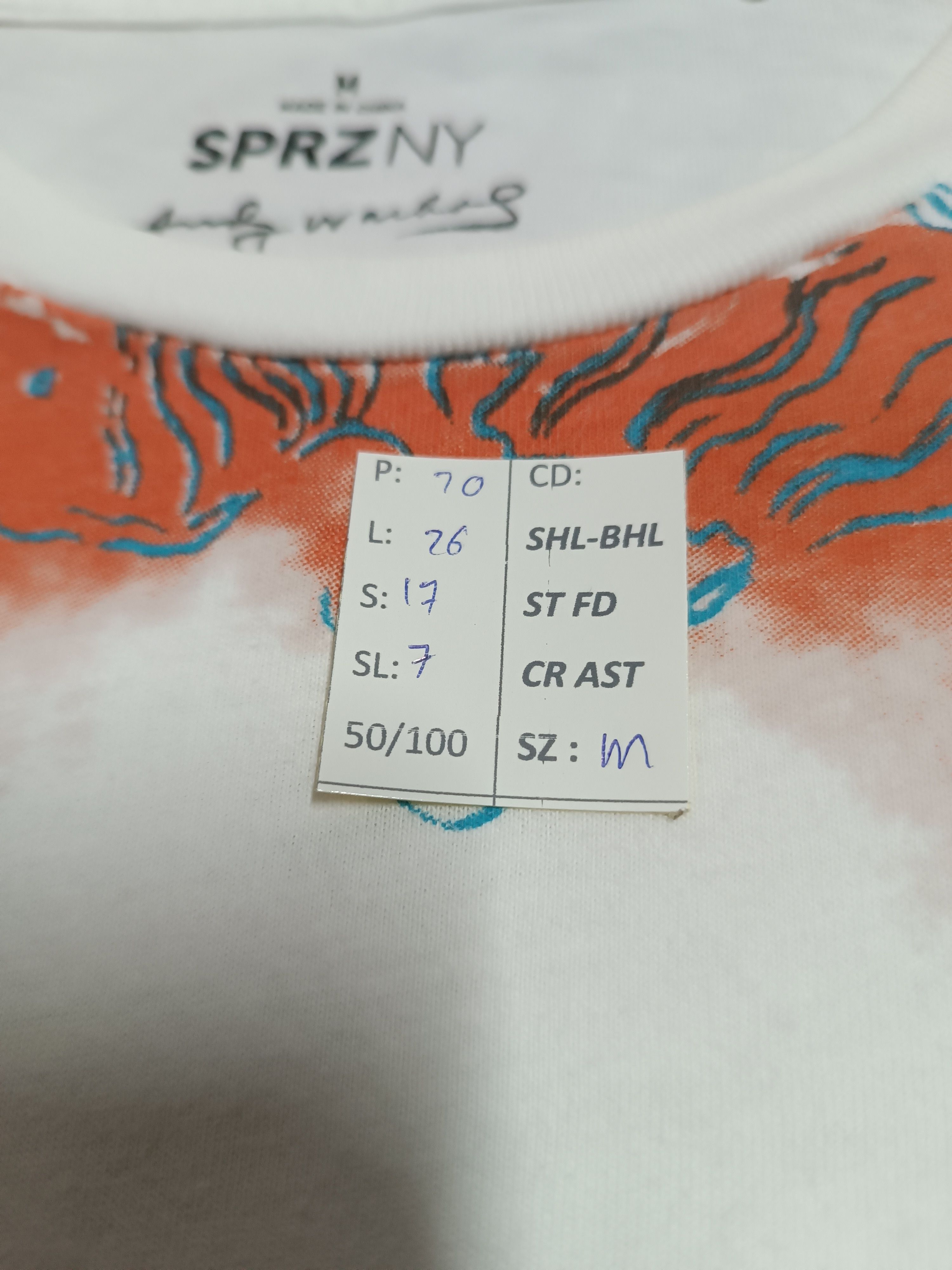Andy Warhol VINTAGE KEITH HARING X ANDY WARHOL ART TEE BASQUIAT GOGH Size US M / EU 48-50 / 2 - 19 Thumbnail
