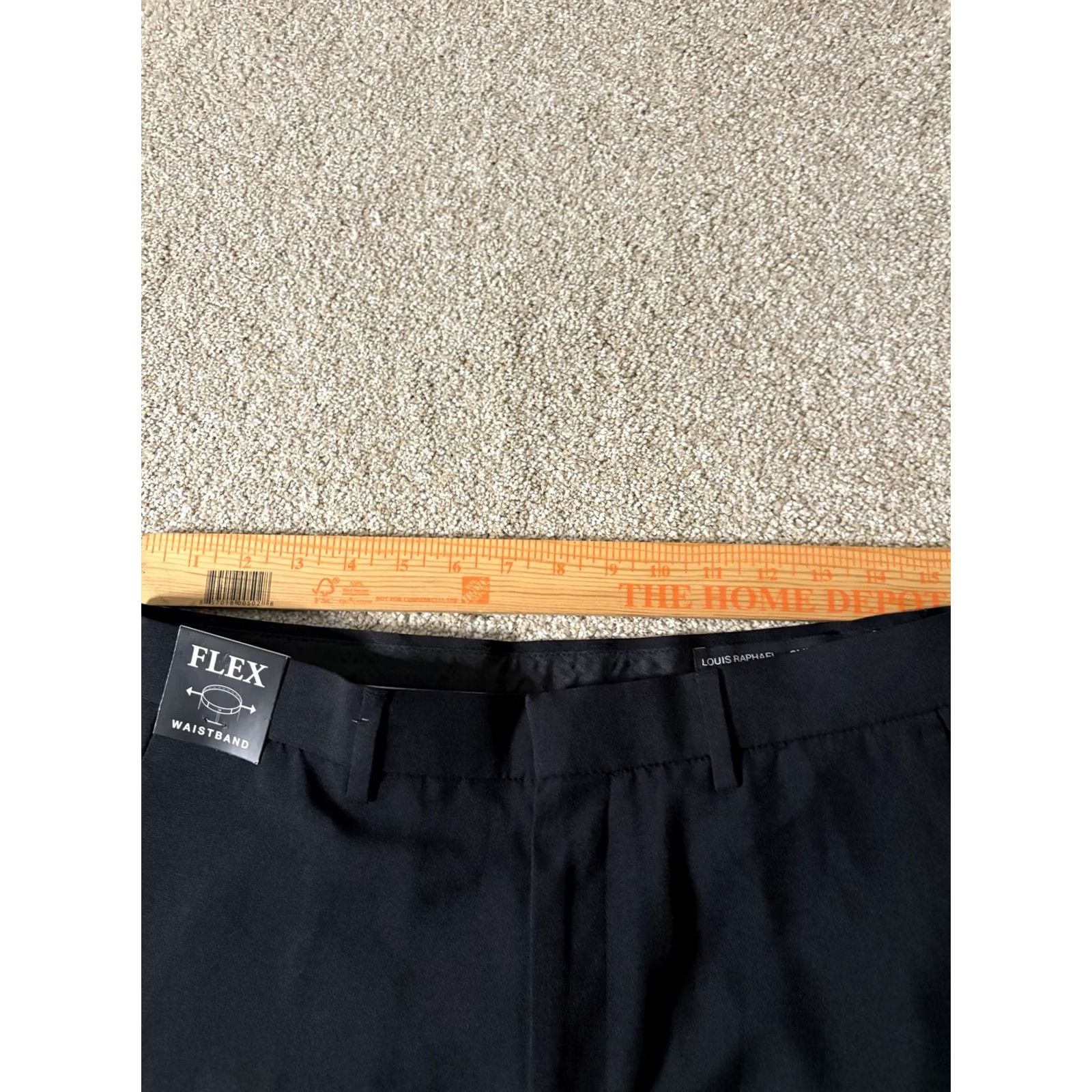 Vintage Louis Raphael Pants Mens 32x30 Black Premium Stretch Slim Fit Dress Slacks Size US 32 / EU 48 - 4 Thumbnail