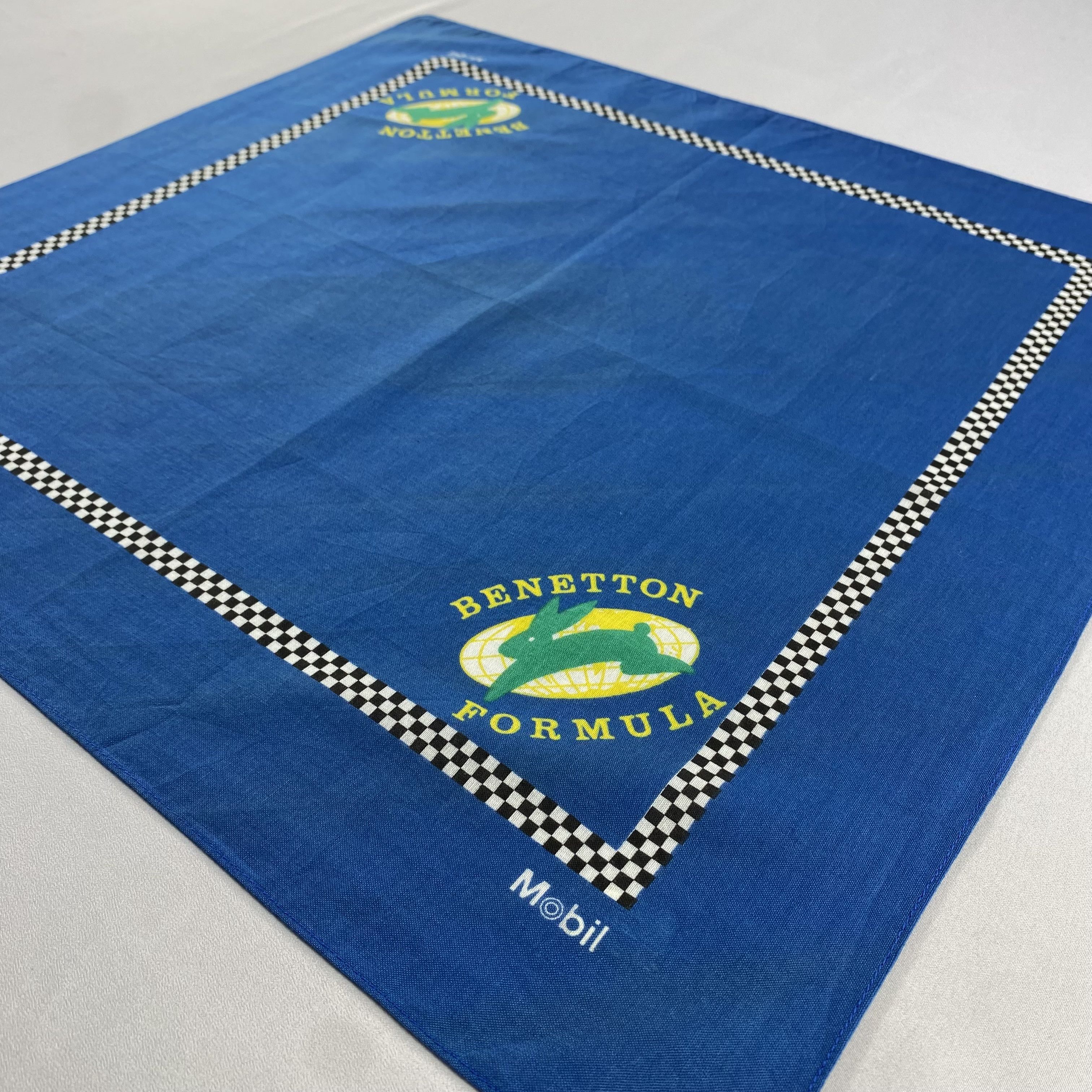 Vintage Benetton Formula Handkerchief / Neckerchief / Bandana-P567 Size ONE SIZE - 2 Thumbnail