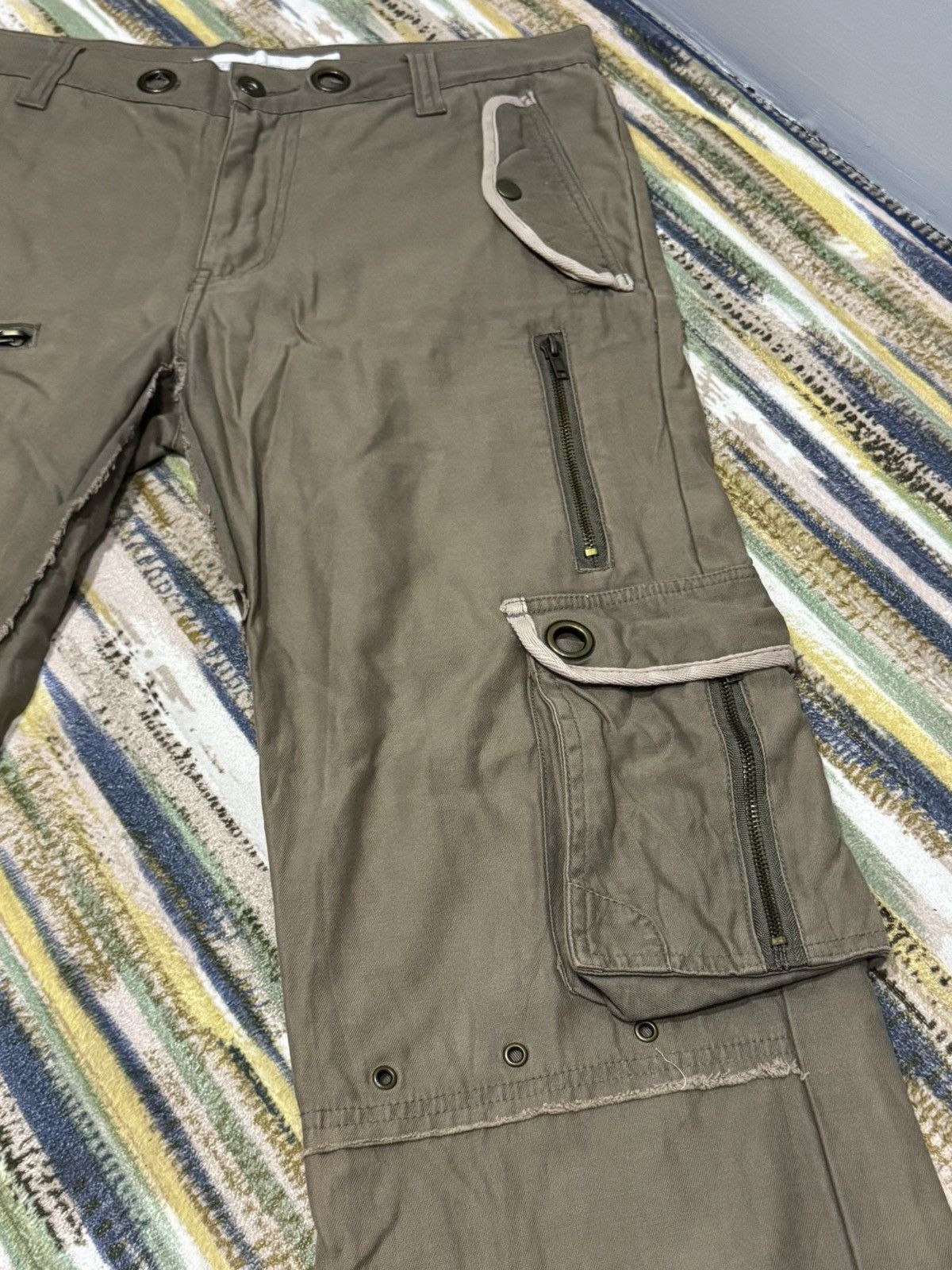 Japanese Brand × Seditionaries Clonedevgru Japanese Brand Cargo Plaid Loose Pants Size US 32 / EU 48 - 5 Thumbnail
