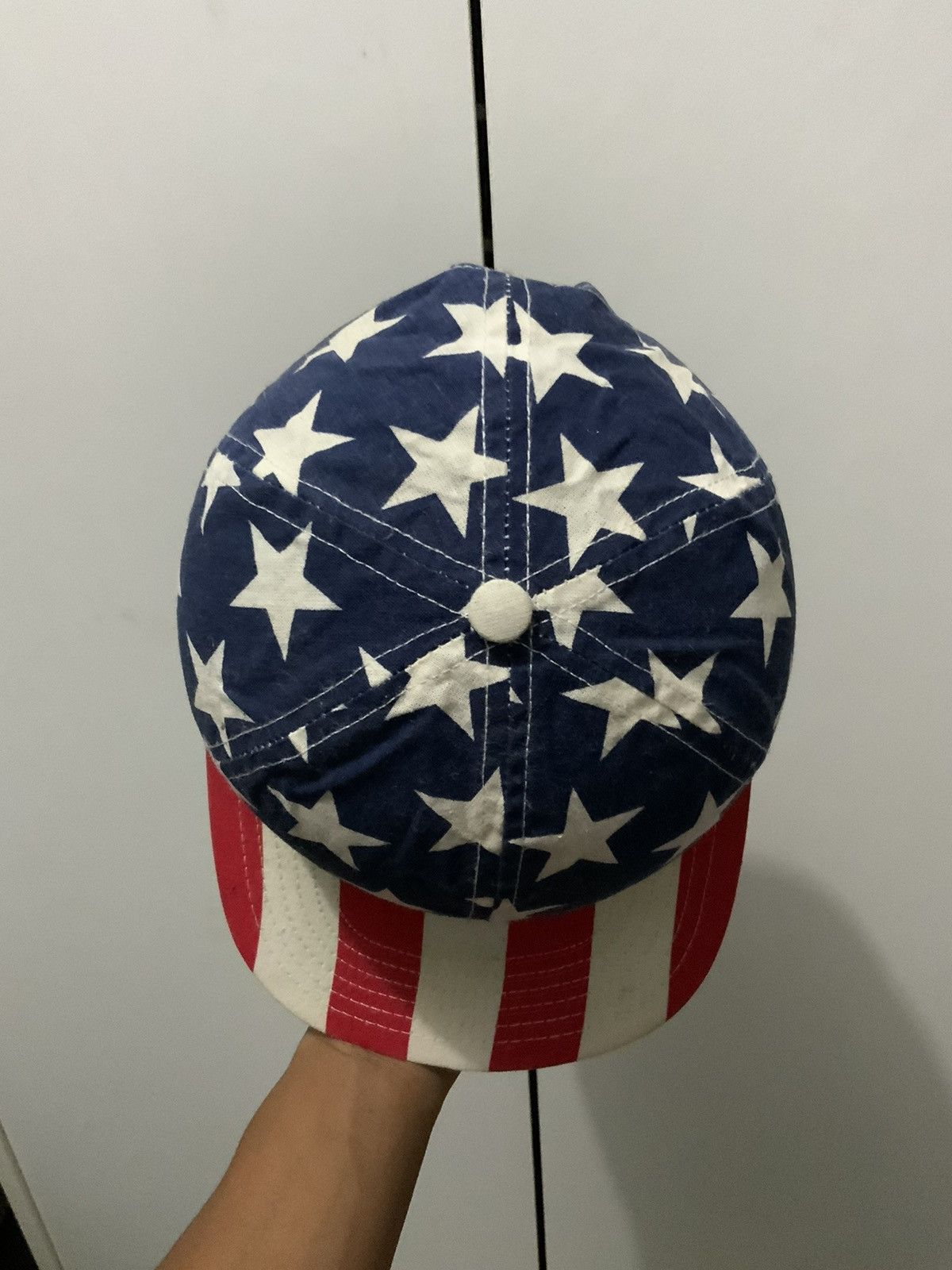Vintage Bell Bred USA Union Flag Vintage Hat Size ONE SIZE - 7 Thumbnail
