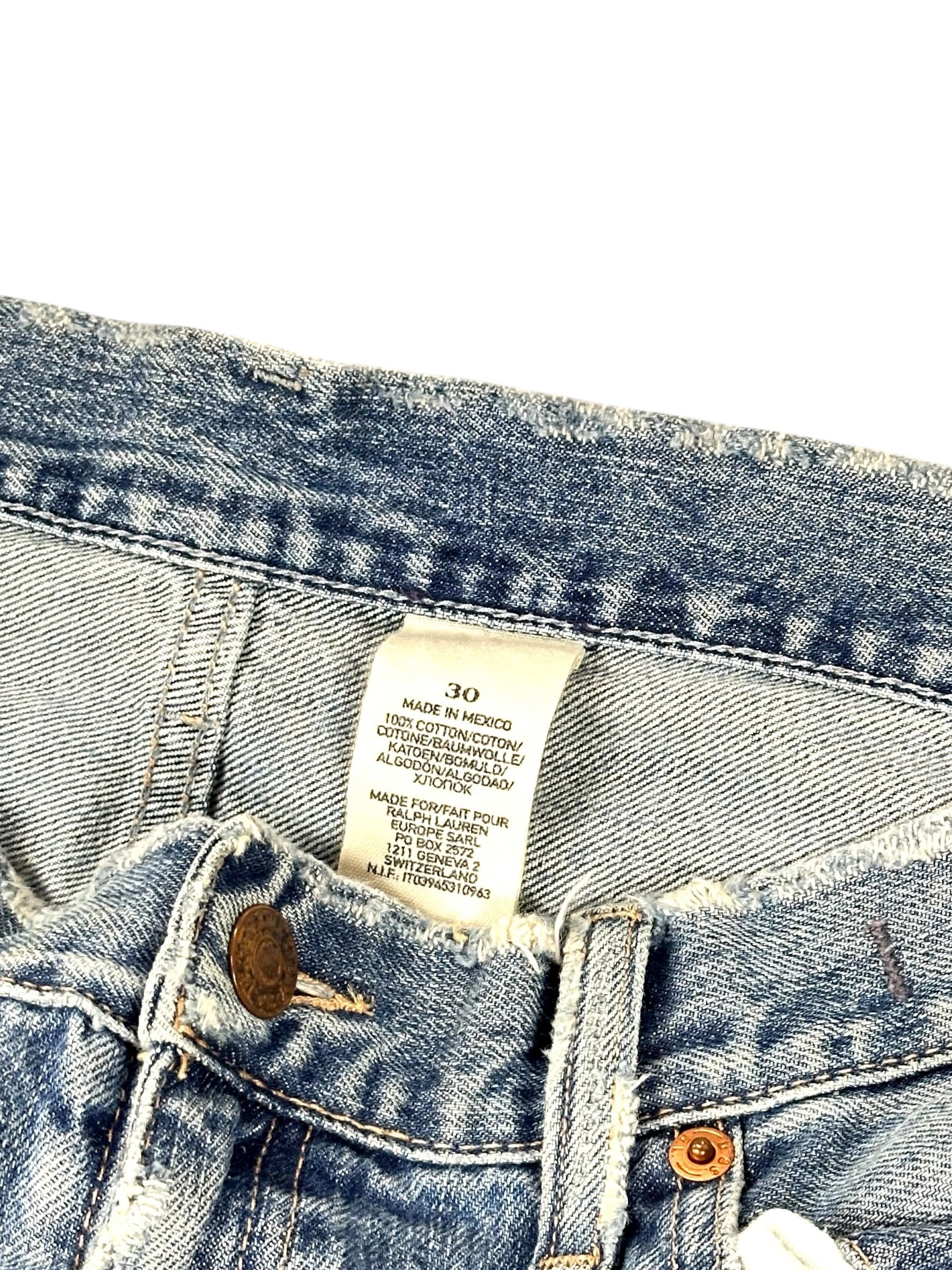 Polo Ralph Lauren Polo Fabric Destroyed Distressed Denim Jeans Size 30" / US 8 / IT 44 - 5 Thumbnail
