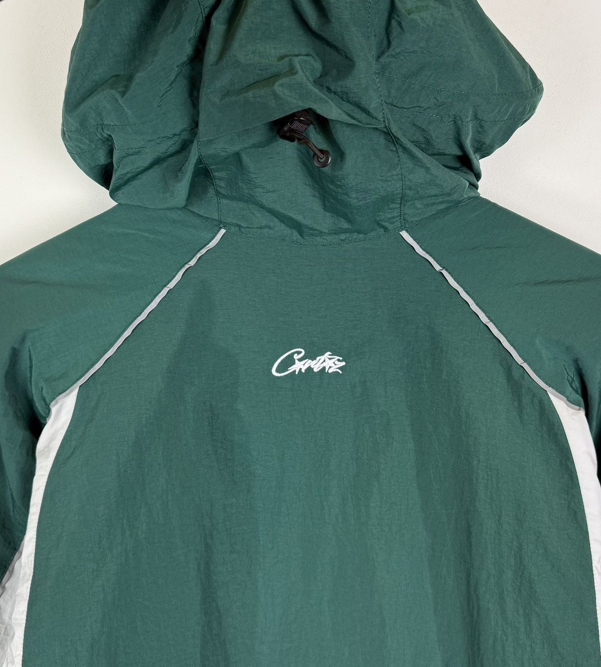 Corteiz Corteiz Spring Full Zip Nylon Jacket Green White Top Hooded Size US M / EU 48-50 / 2 - 18 Thumbnail