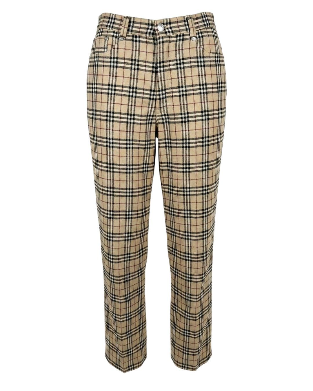 Burberry VINTAGE CHECKERED PANTS Size 28" / US 6 / IT 42 - 1 Thumbnail