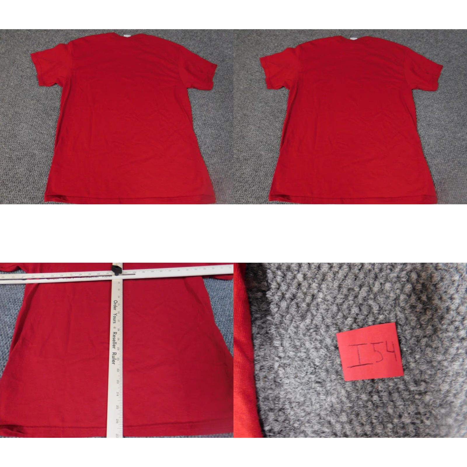 Delta Delta Alaska Mens Shirt L Regular Red Knit Cotton T-Shirt with Logo Beach American Vintage? Size US L / EU 52-54 / 3 - 8 Thumbnail