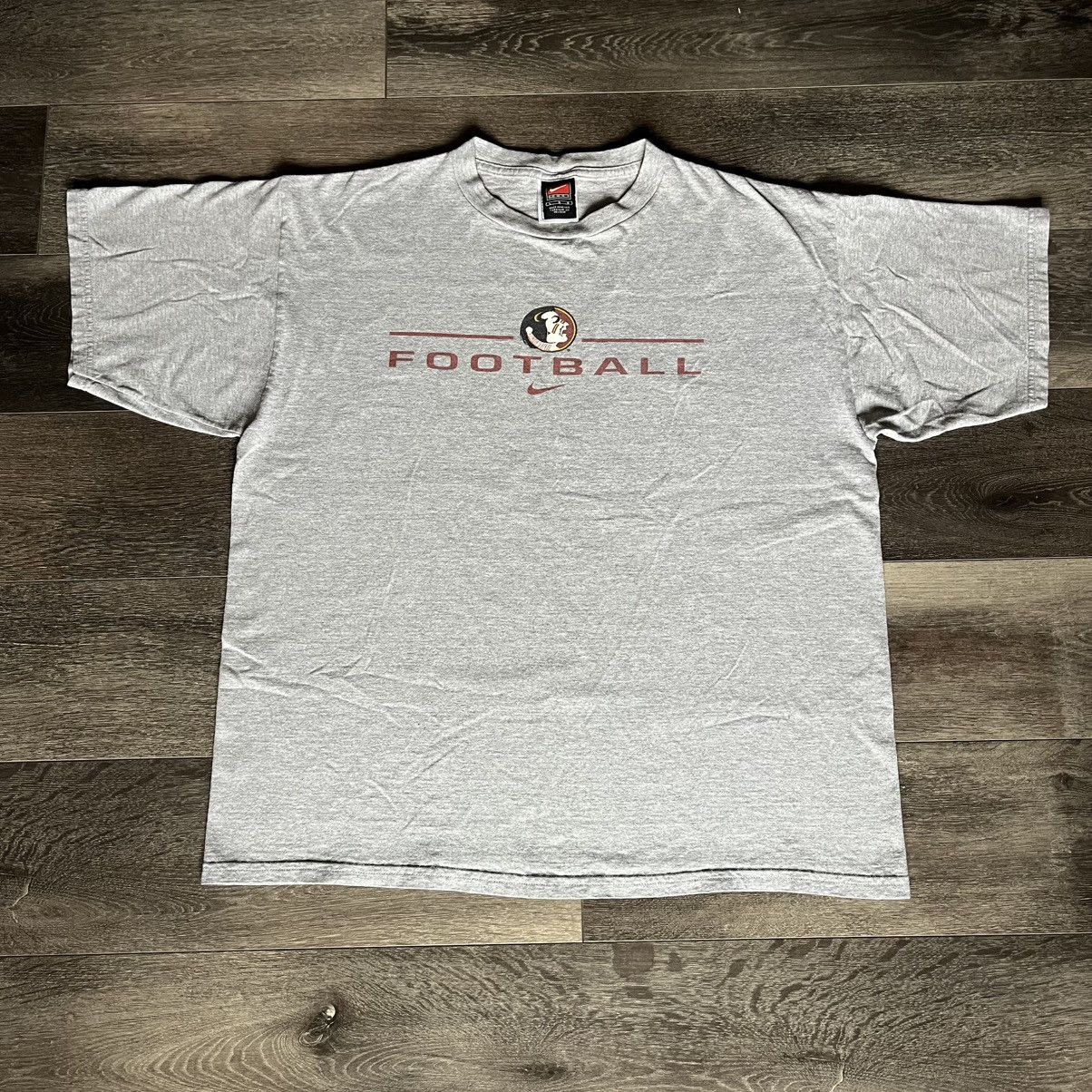 Nike Vintage 2000s Nike Center Swoosh FSU Seminoles Football Tee Size US L / EU 52-54 / 3 - 1 Thumbnail