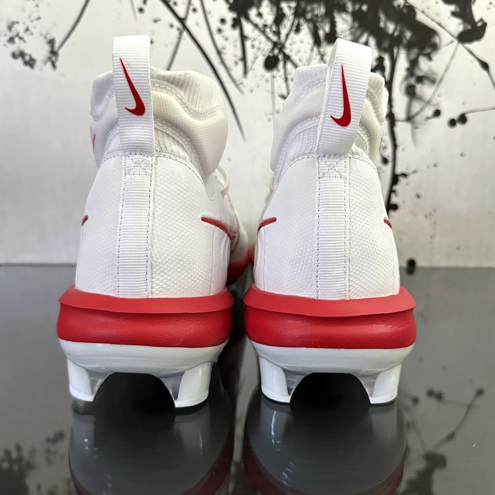 Nike Nike Alpha Huarache NXT Baseball Cleats Mens 14 White Red DJ6519 001 - Nike Alpha Huarache Cleats Men's 14 White Red Size US 14 / EU 47 - 4 Thumbnail