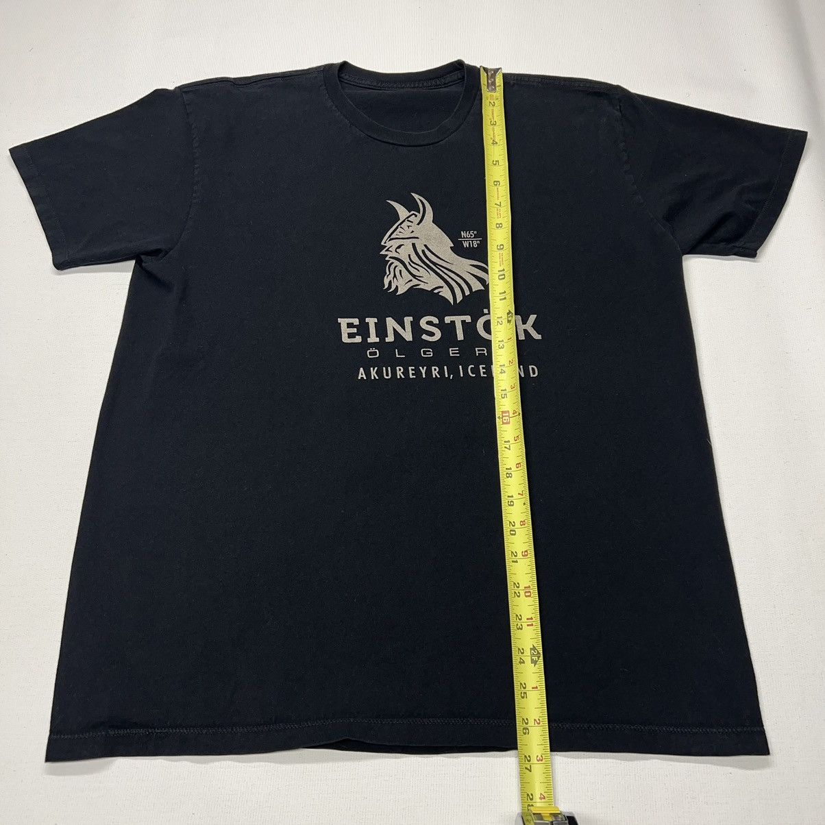 Vintage Einstok Iceland Tee Shirt Black Viking Axe Beer Bar Alcohol Size US M / EU 48-50 / 2 - 9 Thumbnail