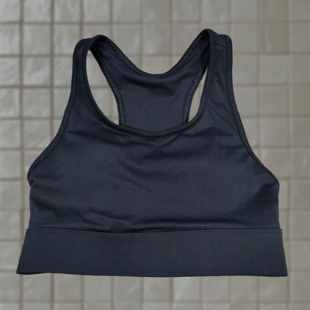 Fabletics Sports Bra Women S Black Racerback Mesh Inset Activewear Wireless
