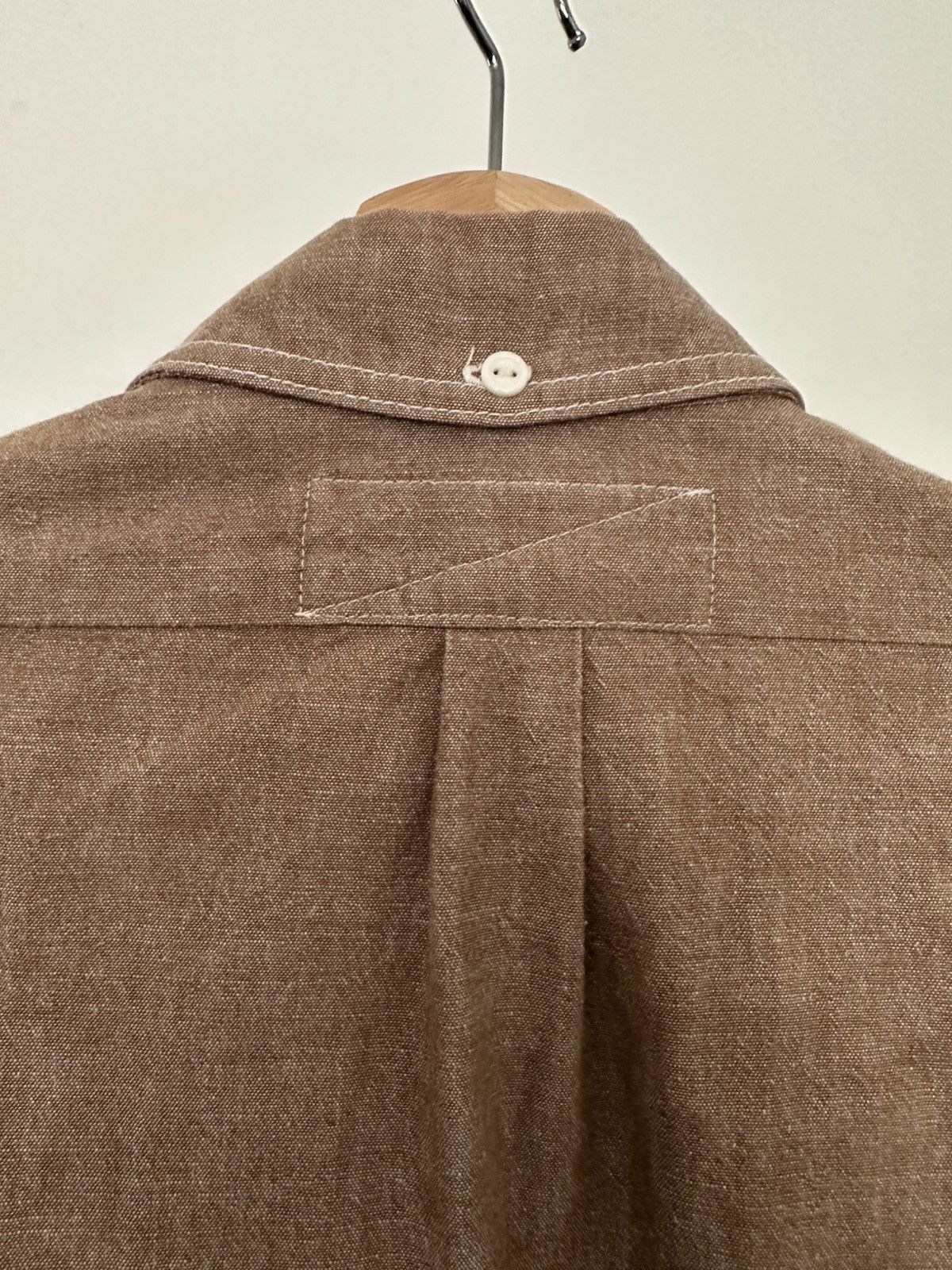 Rogue Territory Brown Chambray Jumper Shirt Size US S / EU 44-46 / 1 - 4 Thumbnail