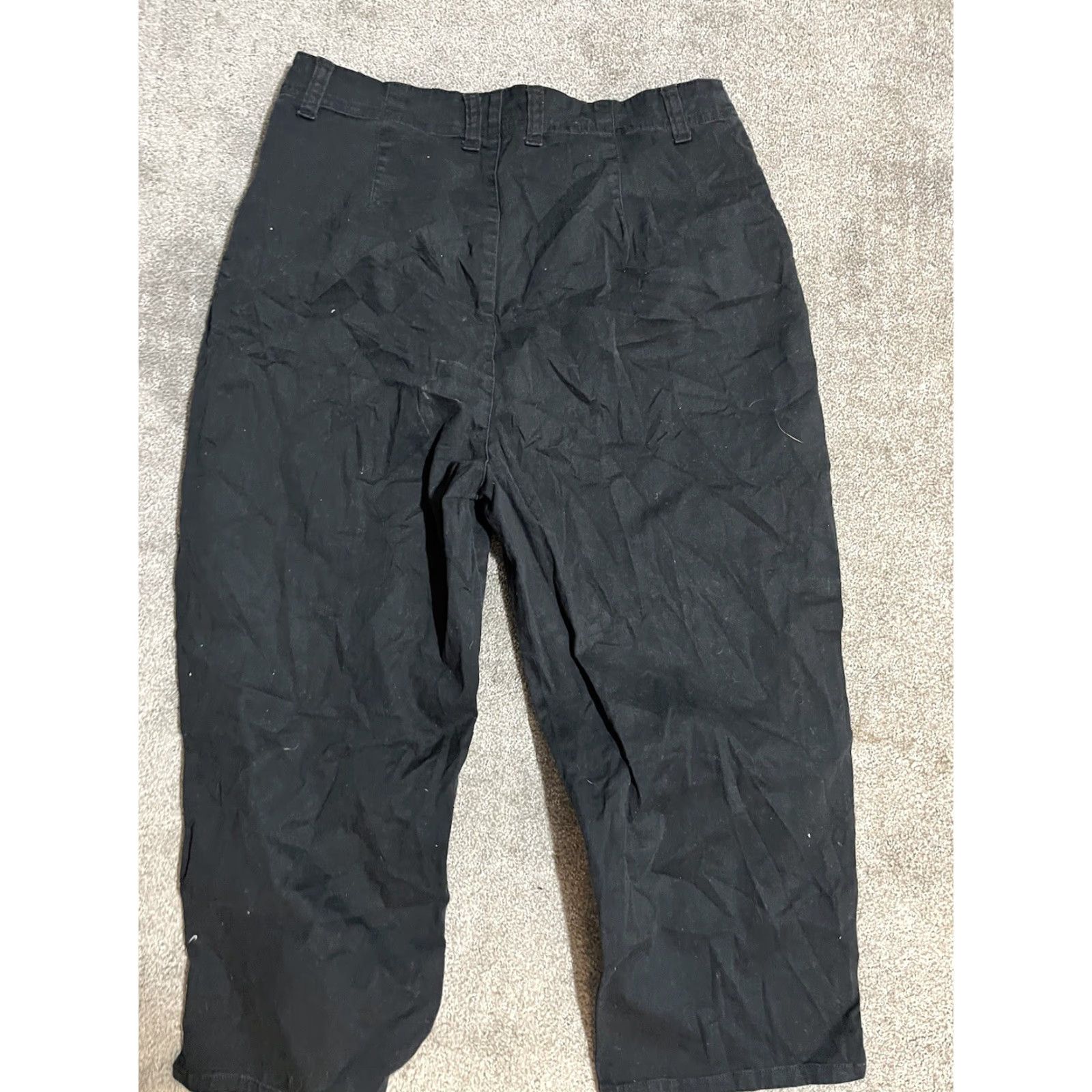 Gloria Vanderbilt Gloria Vanderbilt Women’s Pants Size 8 Capri Mid Rise Black Cotton Spandex Pockets Casual Size 30" / US 8 / IT 44 - 3 Thumbnail