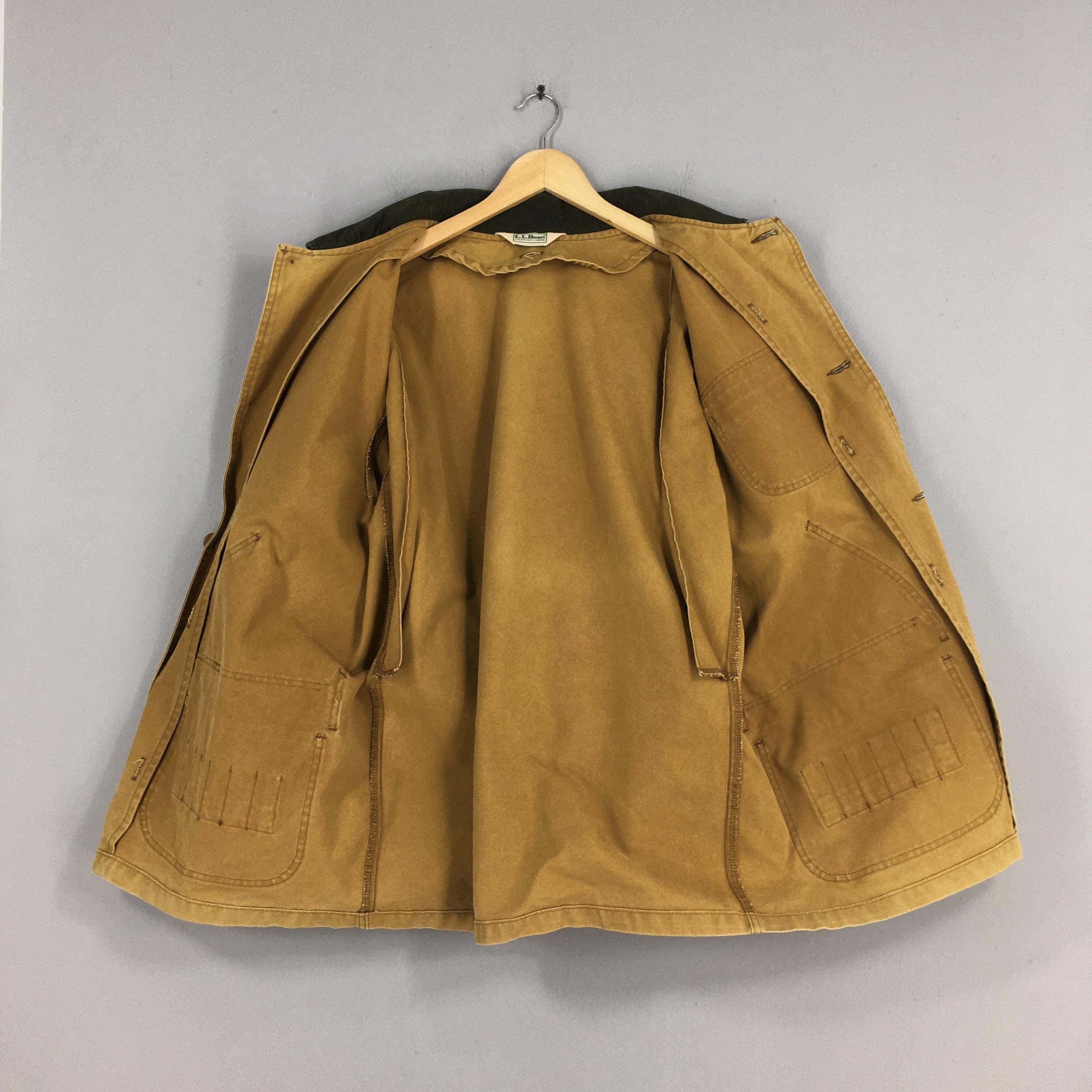 L.L. Bean Vintage 1970s LL Bean Hunting Brown Duck Chore Jacket Large Size US L / EU 52-54 / 3 - 5 Thumbnail
