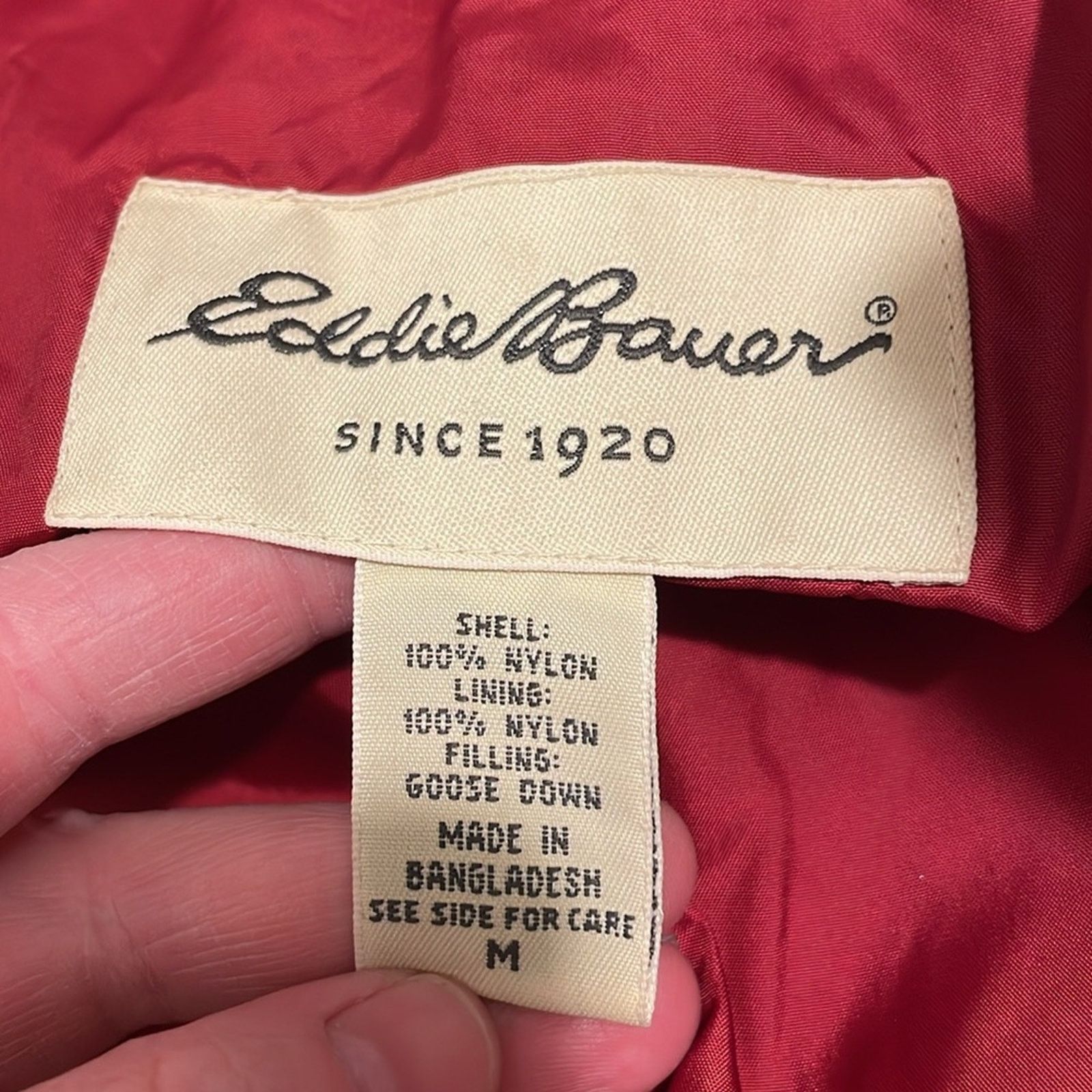 Eddie Bauer Eddie Bauer Women's Medium Maroon Puff Down Vest Zipper Size M / US 6-8 / IT 42-44 - 4 Thumbnail