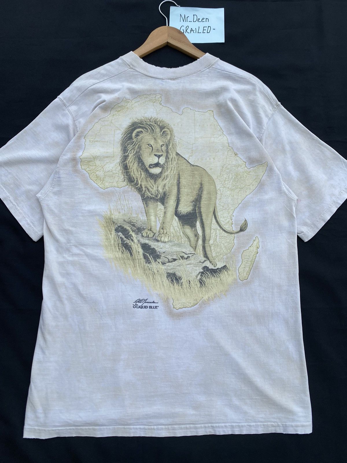 Liquid Blue Rare Vintage Liquid Blue Lion Head Printed Tshirt Size US L / EU 52-54 / 3 - 22 Thumbnail