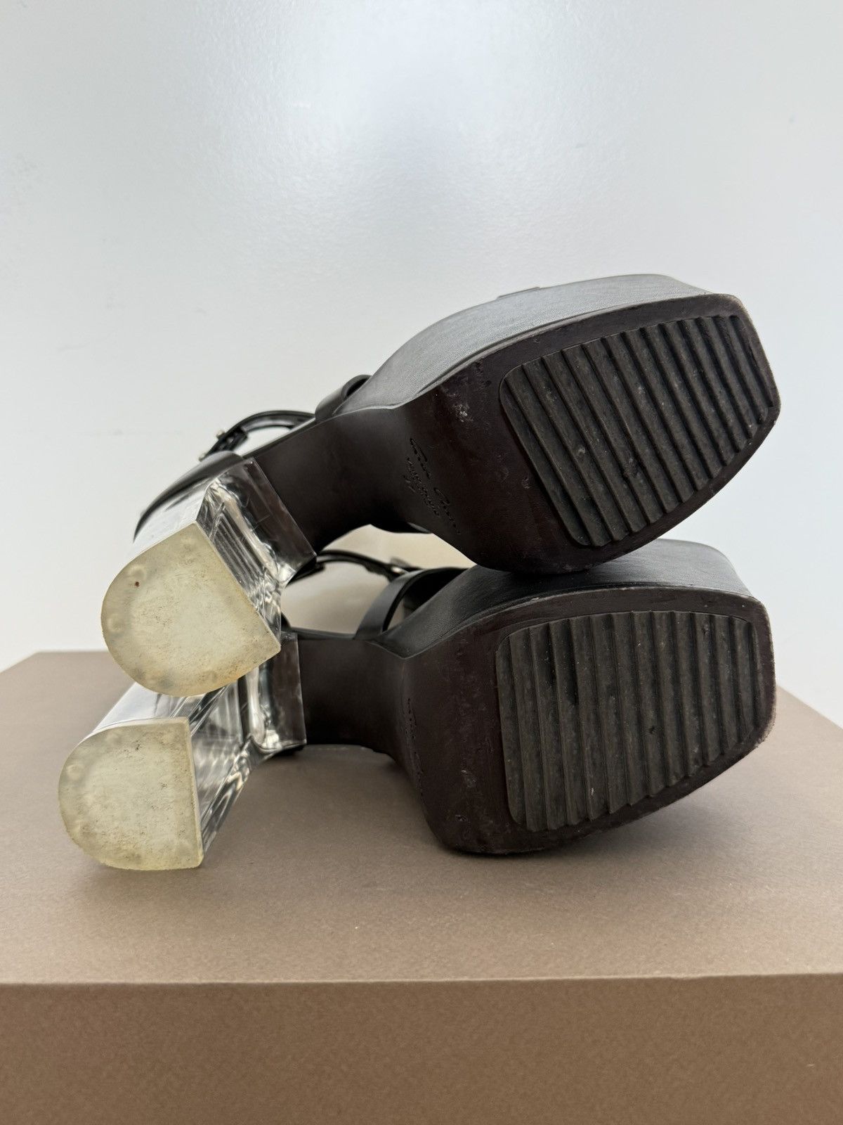 Rick Owens Rick Owens Spartan Platform Sandals Size US 7 / IT 37 - 8 Thumbnail