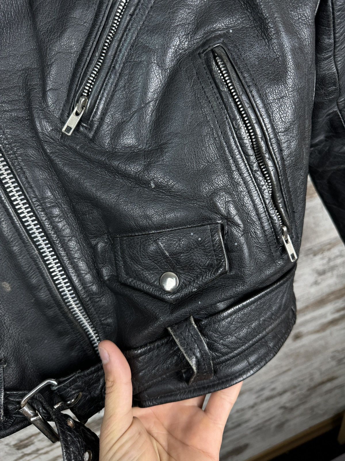 Harley Davidson Womens Harley Davidson Style Leather Jacket Racing rare Size XS / US 0-2 / IT 36-38 - 16 Thumbnail