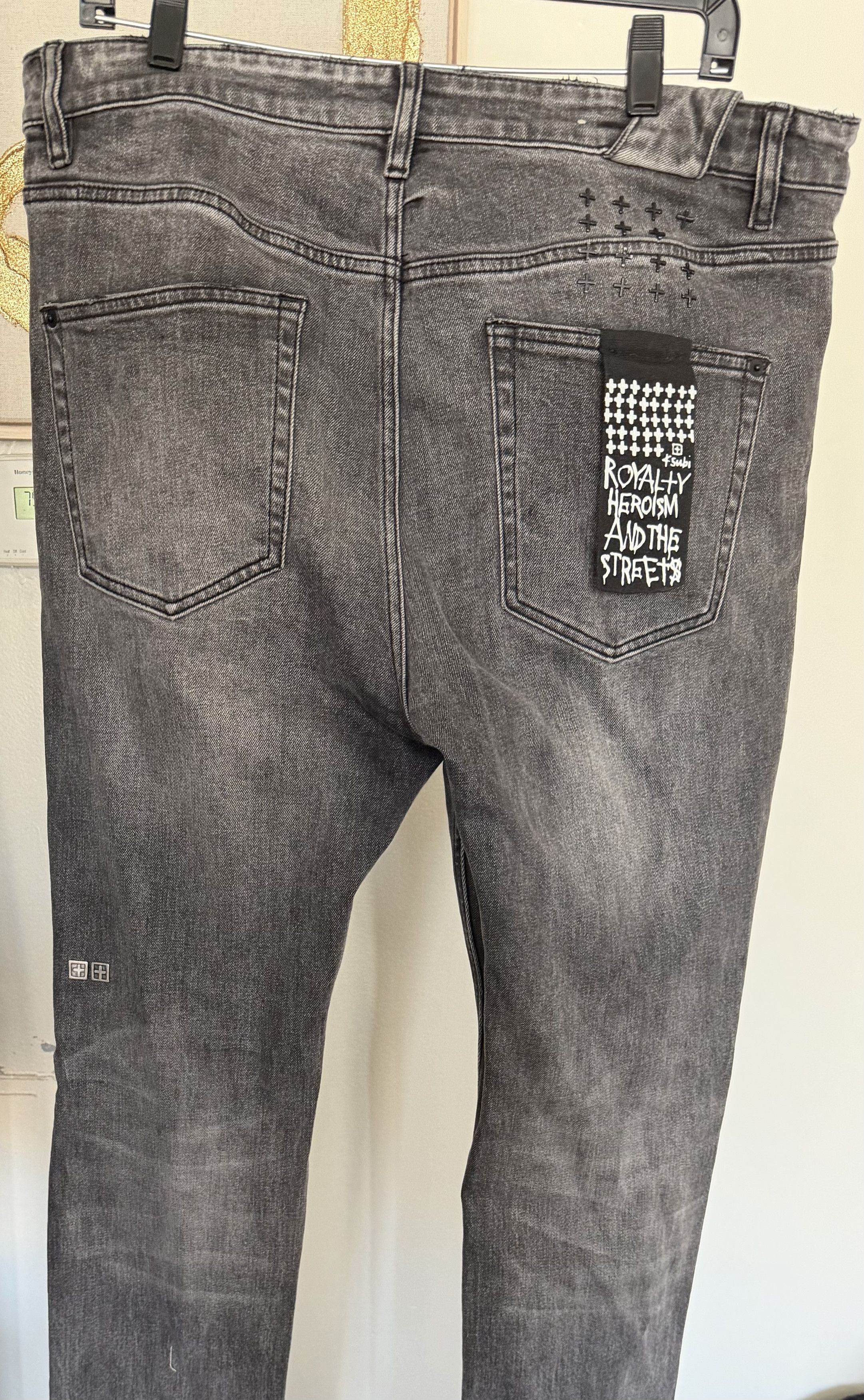 Ksubi Ksubi Men's Gray Washed Slim Tapered Jeans Size 36 Size US 36 / EU 52 - 3 Thumbnail