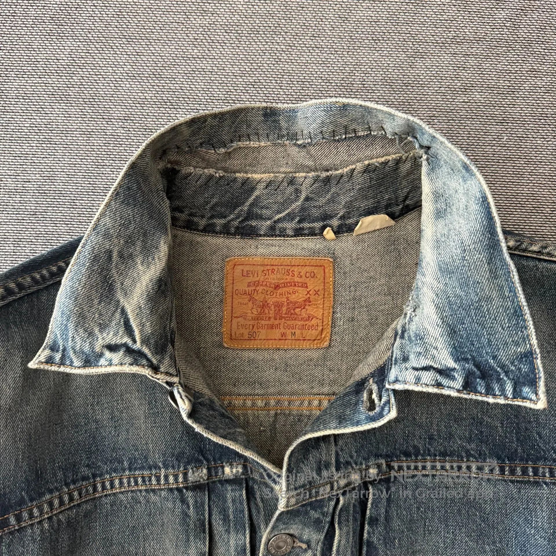LVC Levi's LVC507xx Washed Denim Jacket. Size US M / EU 48-50 / 2 - 3 Thumbnail