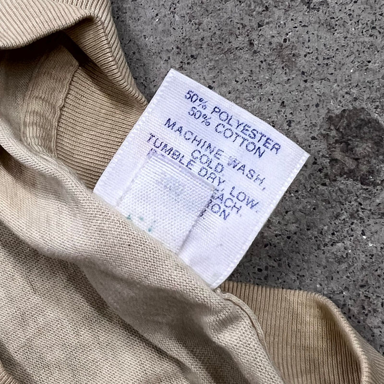 Nike × Vintage True Vintage 70s Nike Soccer Grass and Net Tan T Shirt L Size US L / EU 52-54 / 3 - 7 Thumbnail