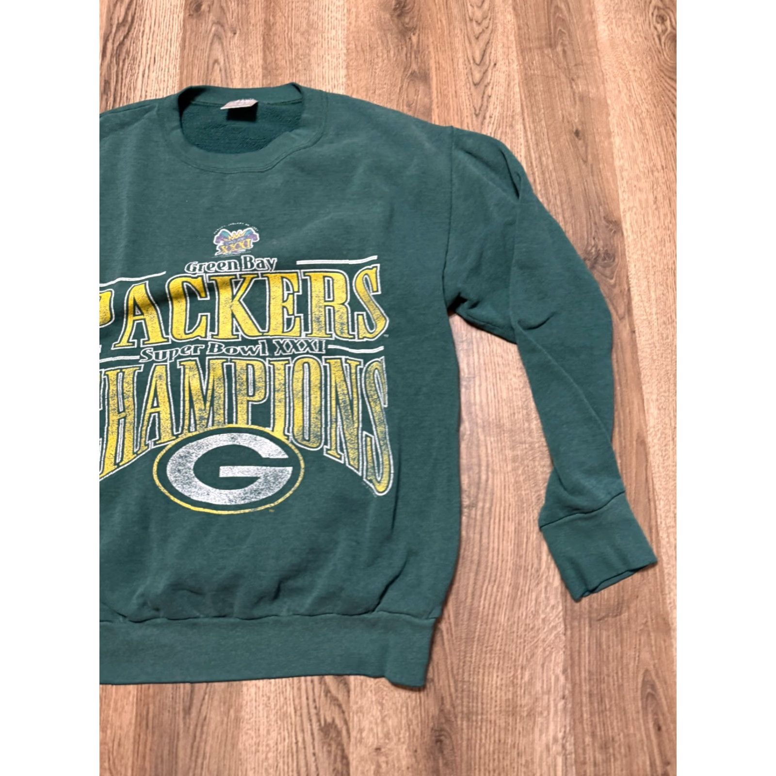 Delta VINTAGE Delta Sweater Men's Large Wisconsin Green Bay Packers NFL Team Apparel Sweater Pullover Crew Neck Green Cotton Regular Size US L / EU 52-54 / 3 - 4 Thumbnail
