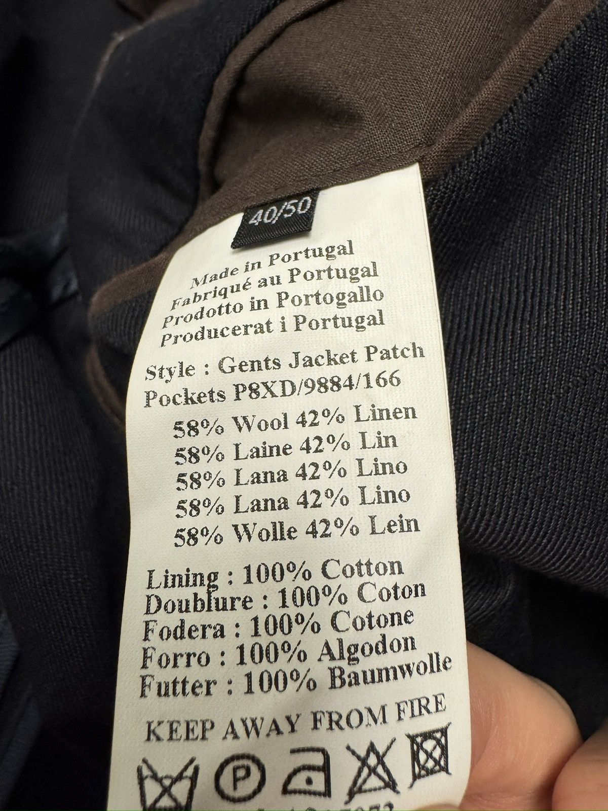 Paul Smith PS Paul Smith Wool Linen Blend Patch Pocket Jacket Size 40R - 8 Thumbnail