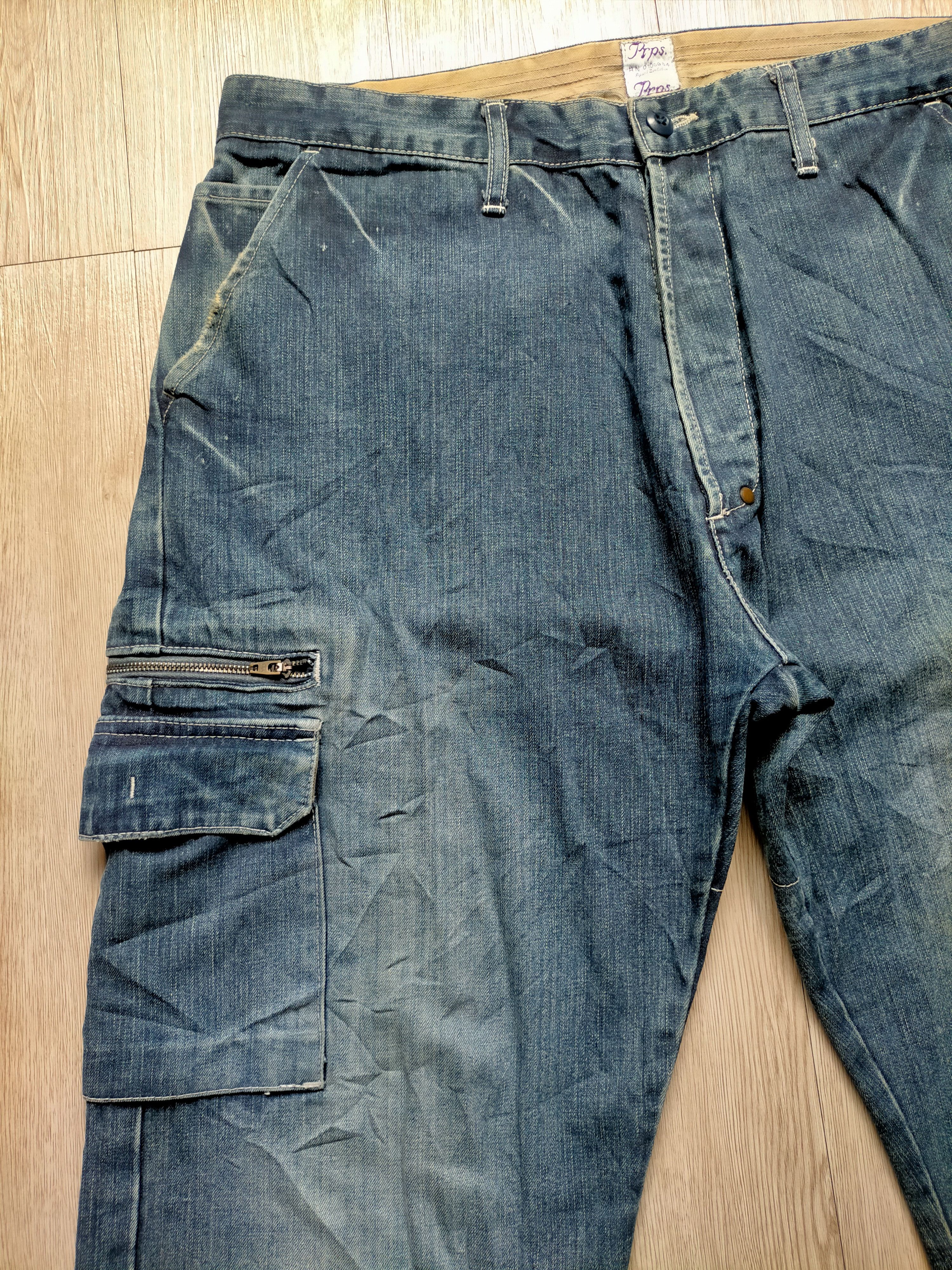 Prps Prps Made in japan Cargo Denim Pants Size US 36 / EU 52 - 2 Thumbnail
