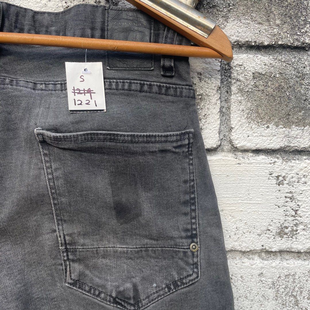 Zara Size 28 Zara Man Jeans with Patch on Knee Charcoal Grey Size US 28 / EU 44 - 5 Thumbnail