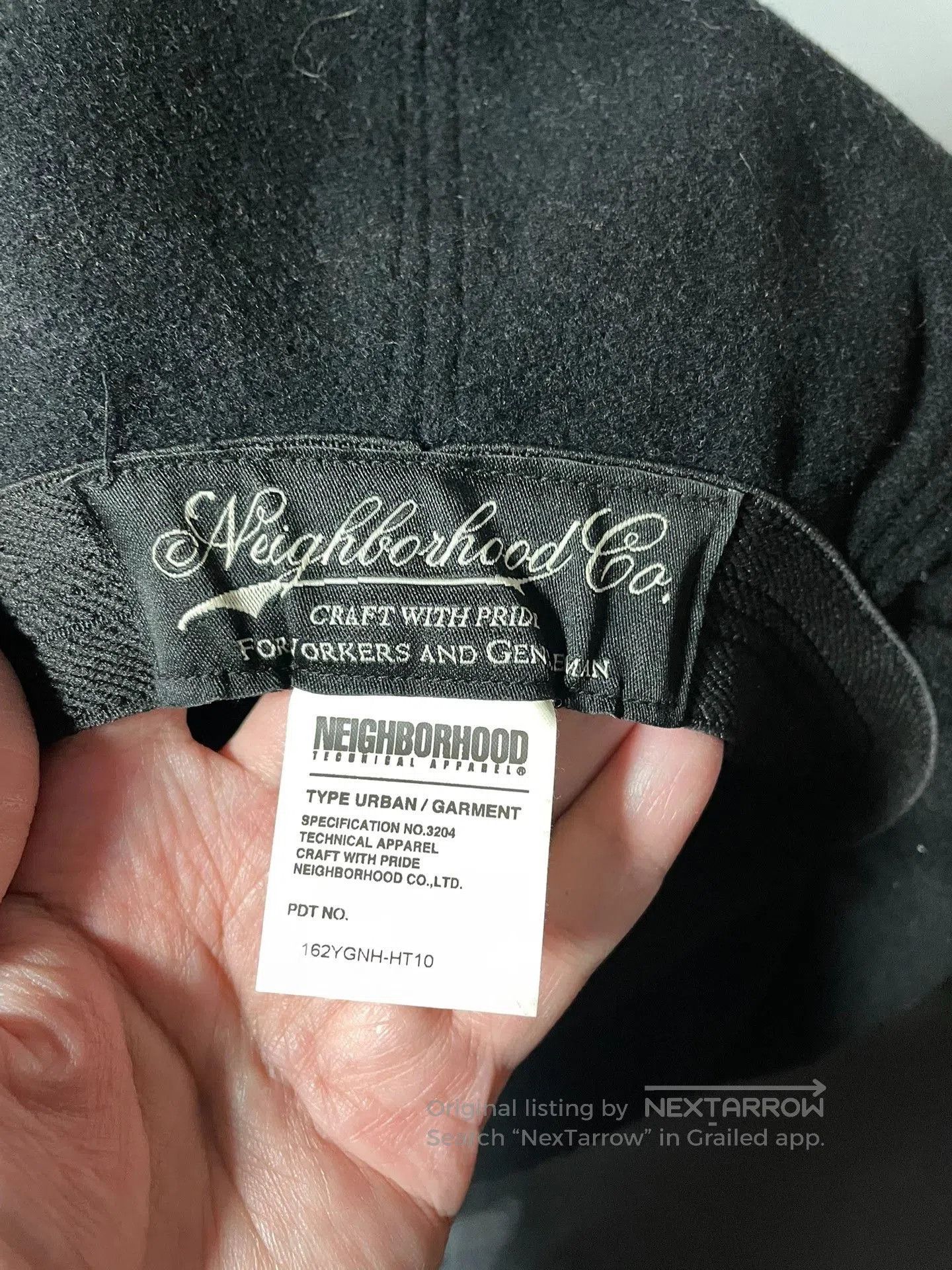 Neighborhood NEIGHBORHOOD Vintage Black Wool Newsboy Cap. Size ONE SIZE - 4 Thumbnail