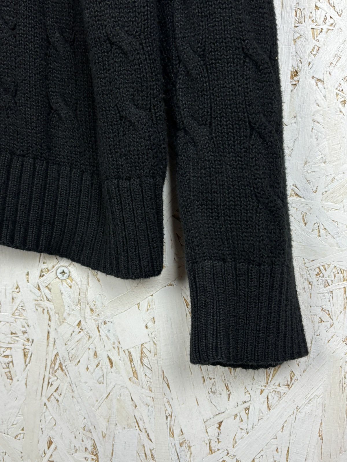 Polo Ralph Lauren Polo By Ralph Lauren Iconic Cable Knit Sweater Black Size M Size US M / EU 48-50 / 2 - 4 Thumbnail