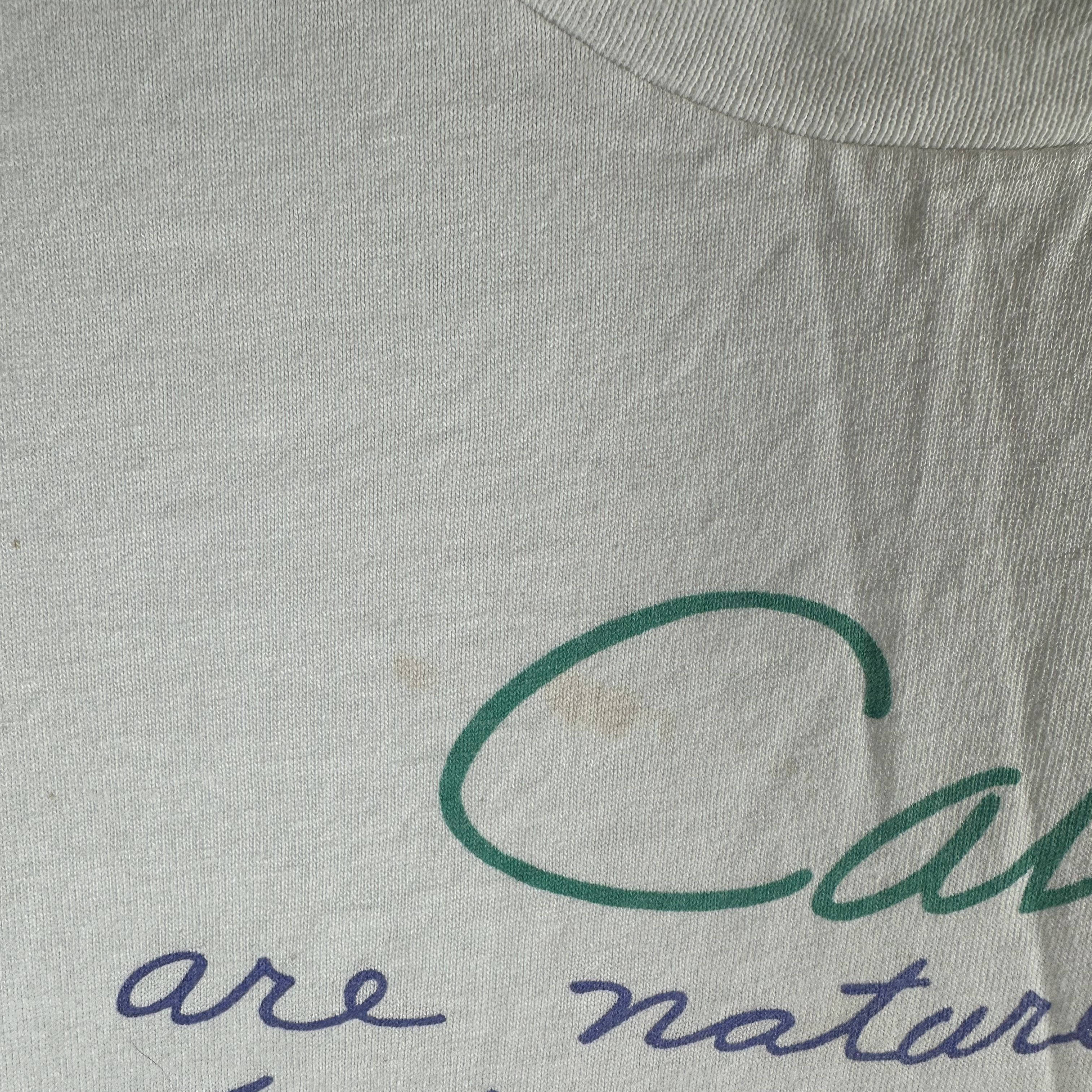 Vintage ​90s Cats Are Nature's Way Of Saying Your Furniture Art Tee Size US XL / EU 56 / 4 - 5 Thumbnail