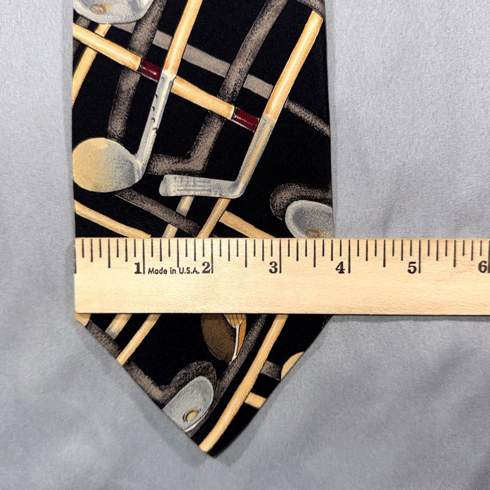 Polo Ralph Lauren Polo Ralph Lauren Tie Men 100% Silk Black Golf Clubs Geometric Woven Designer Neckwear Adjustable One Size Size US M / EU 48-50 / 2 - 4 Thumbnail