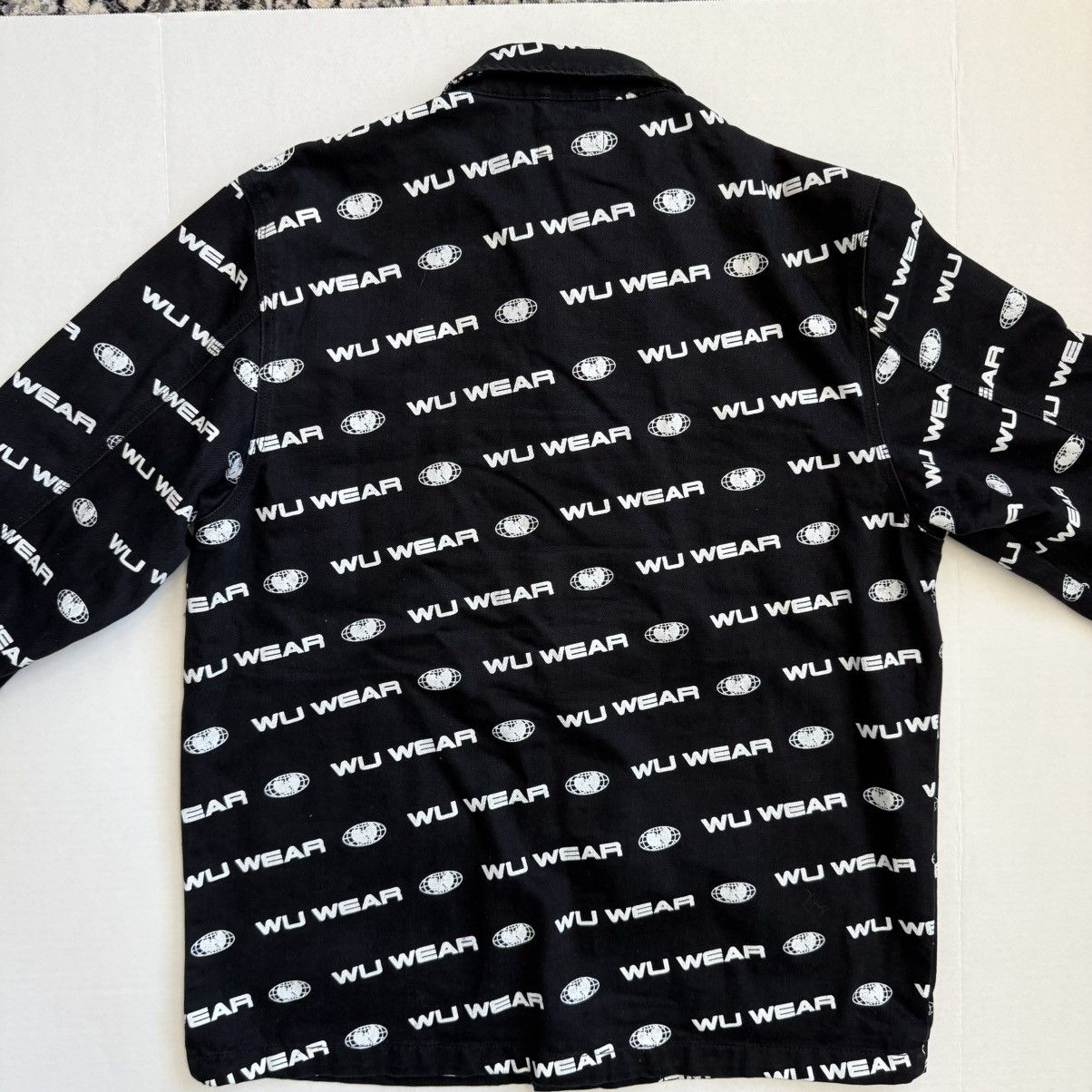 Wu-Tang Clan 🔴Wu-Wear Denim Jacket Size XL Wu-Tang Black Rare Rza Gza Size US XL / EU 56 / 4 - 7 Thumbnail