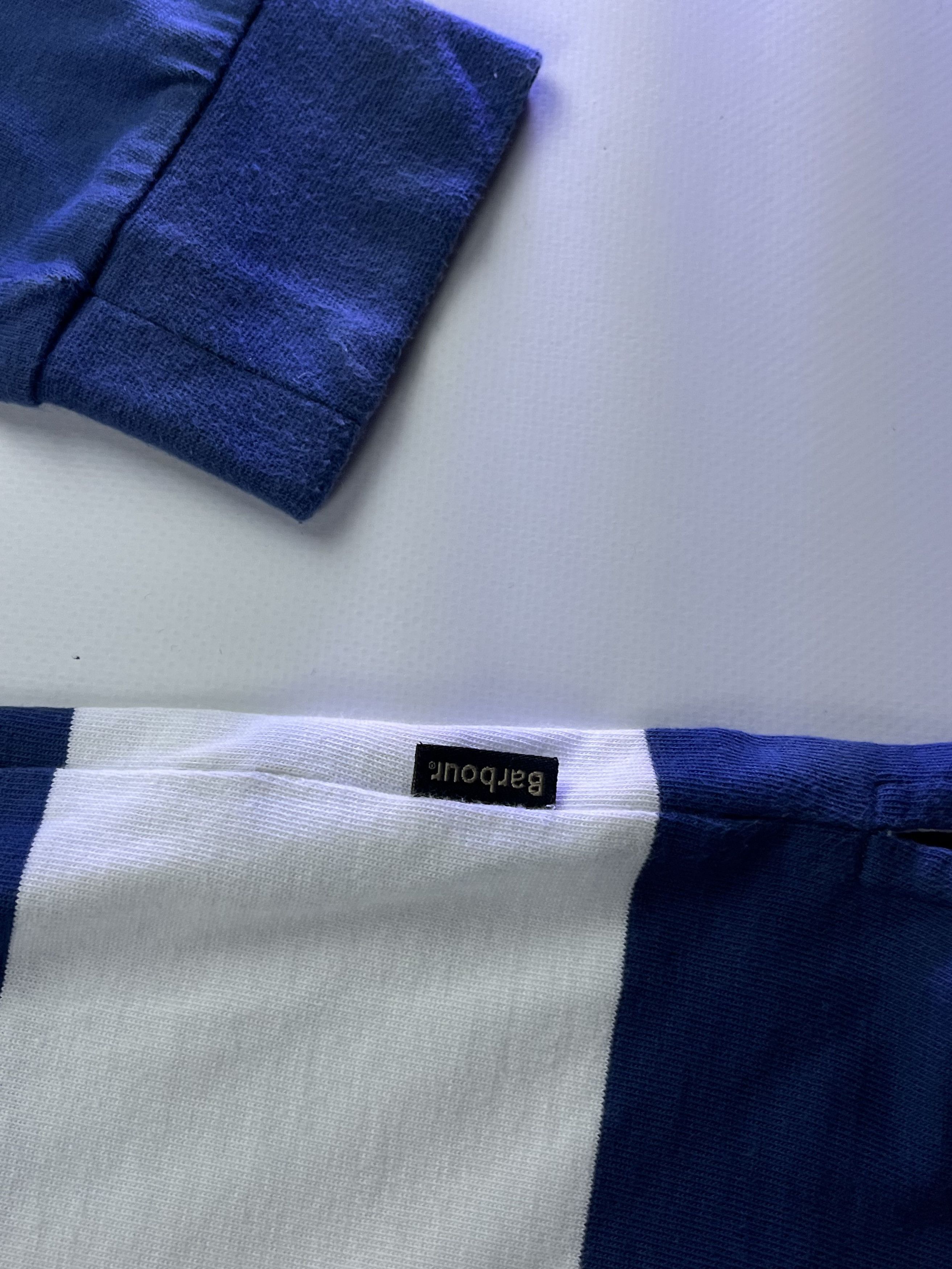 Barbour × Vintage Vintage Barbour Rugby Longsleeve Size US XL / EU 56 / 4 - 5 Thumbnail