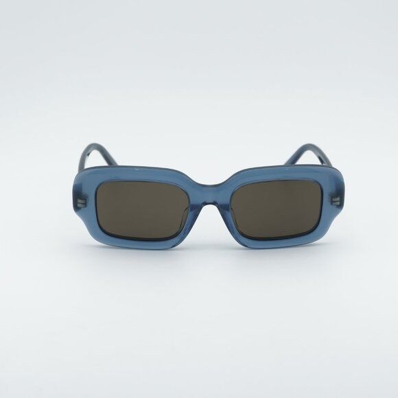 Loewe Loewe LW40158F 84E Sunglasses Shiny Blue Rectangle Frame Size ONE SIZE - 2 Thumbnail