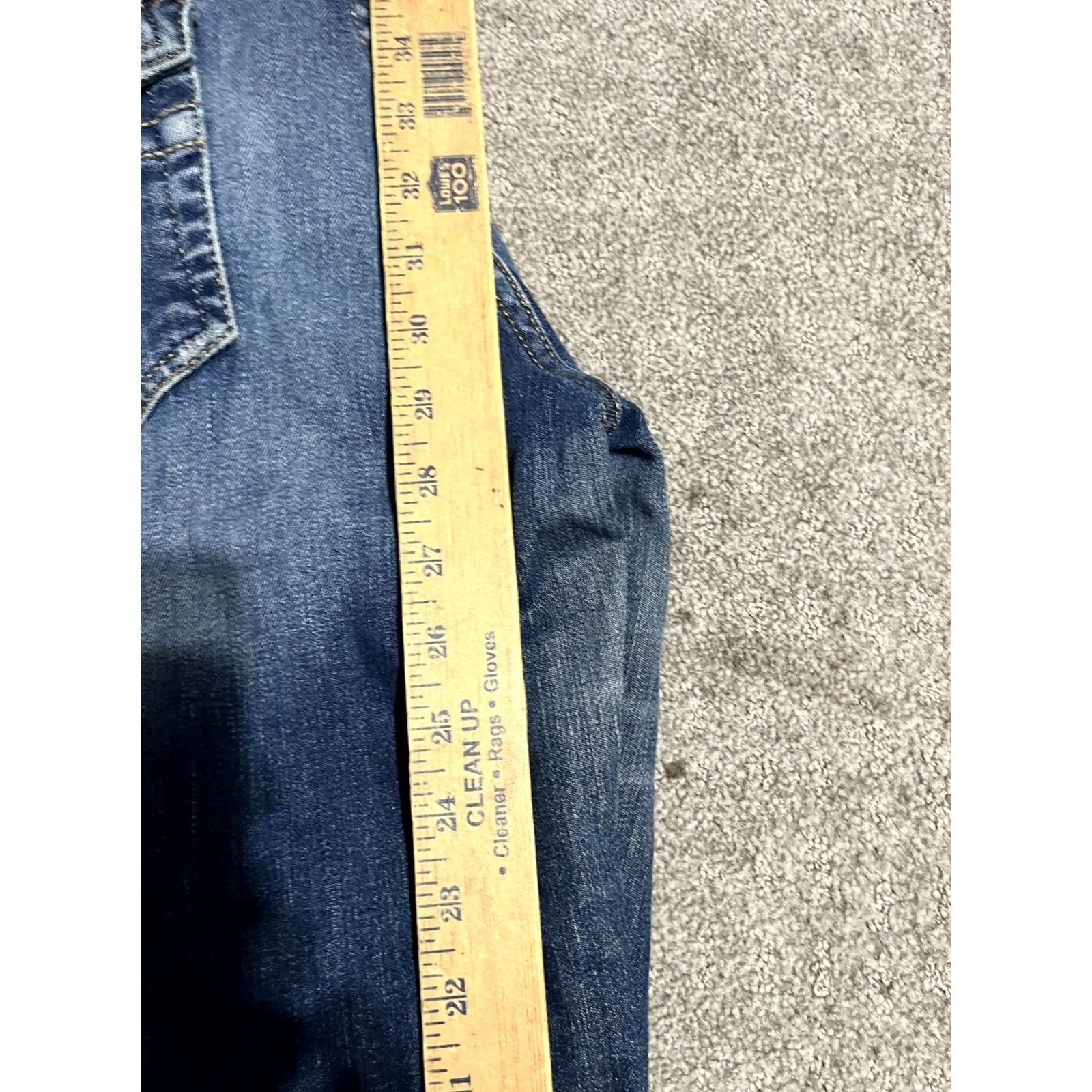 Calvin Klein Calvin Klein Womens Jeans Bootcut Trousers Size 8/29 Denim Blue Pocket Boot Size 30" / US 8 / IT 44 - 8 Thumbnail