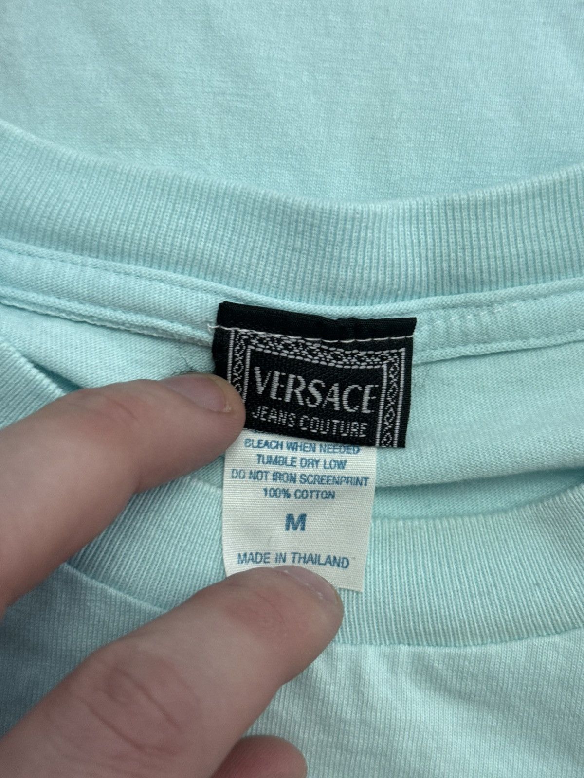Versace Rare Vintage Versace Jeans Couture T-Shirt Blue Medusa Logo Size M / US 6-8 / IT 42-44 - 8 Thumbnail