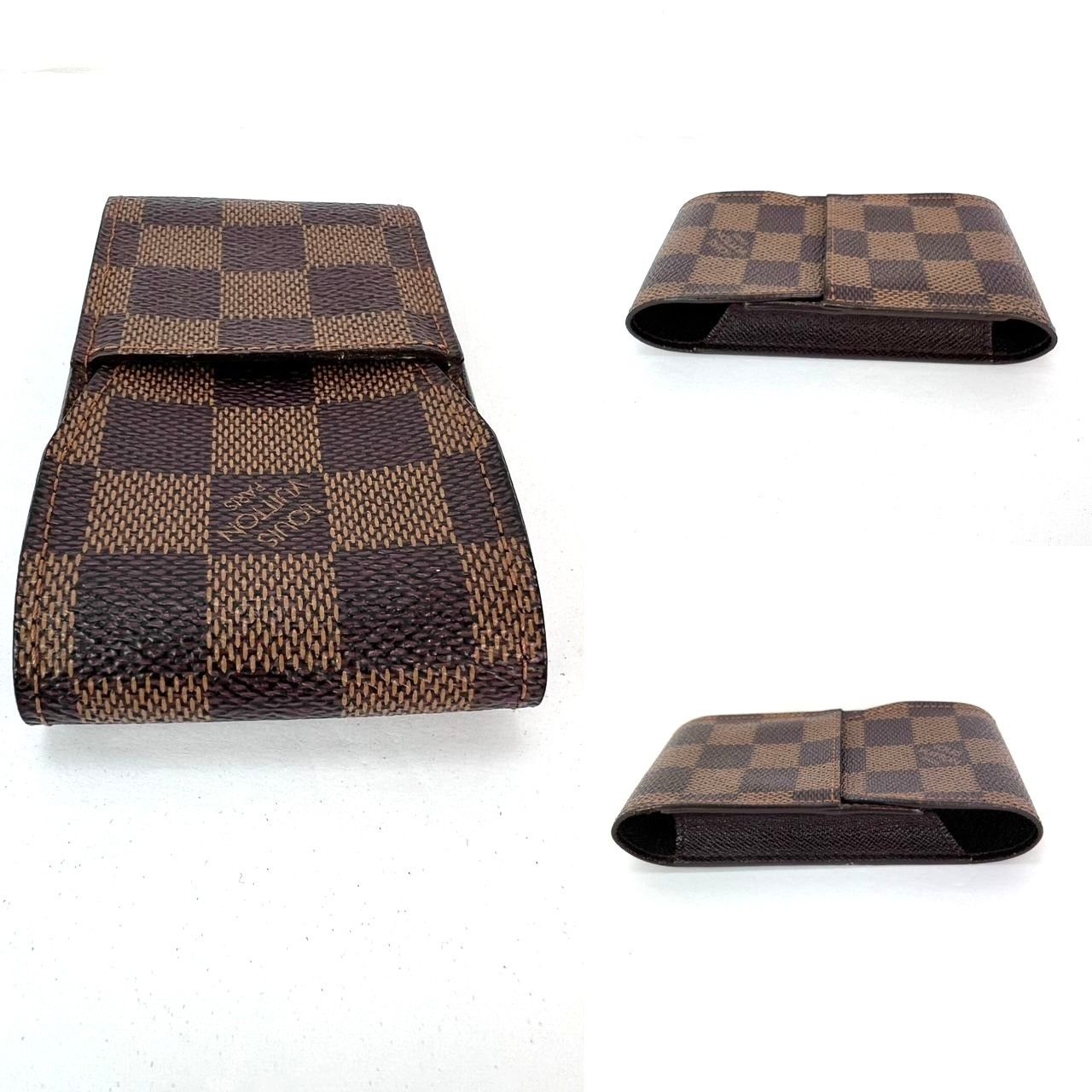 Louis Vuitton LOUIS VUITTON Damier Ebene Cigarette Card Cosmetic Case Pouc Size ONE SIZE - 5 Thumbnail