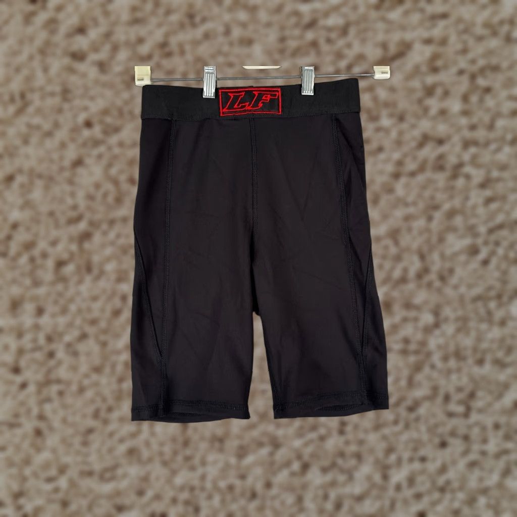 Vintage LF The Brand Compression Shorts Mens XS Black Nylon Spandex Gym Workout Activewear Size US 27 - 1 Thumbnail
