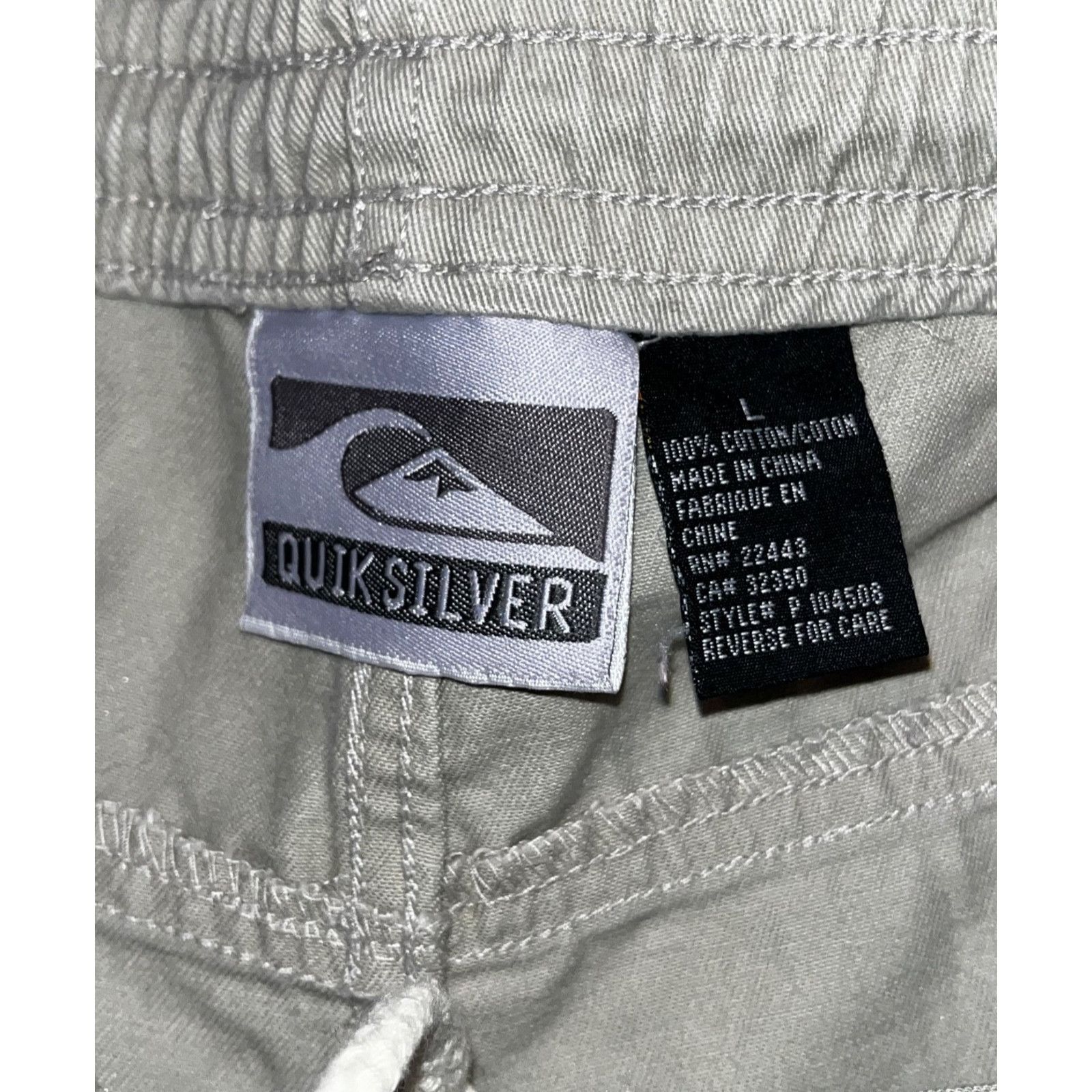 Quiksilver Quiksilver Vintage Y2K Gray Baggy Drawstring Shorts Large Size US 36 / EU 52 - 7 Thumbnail