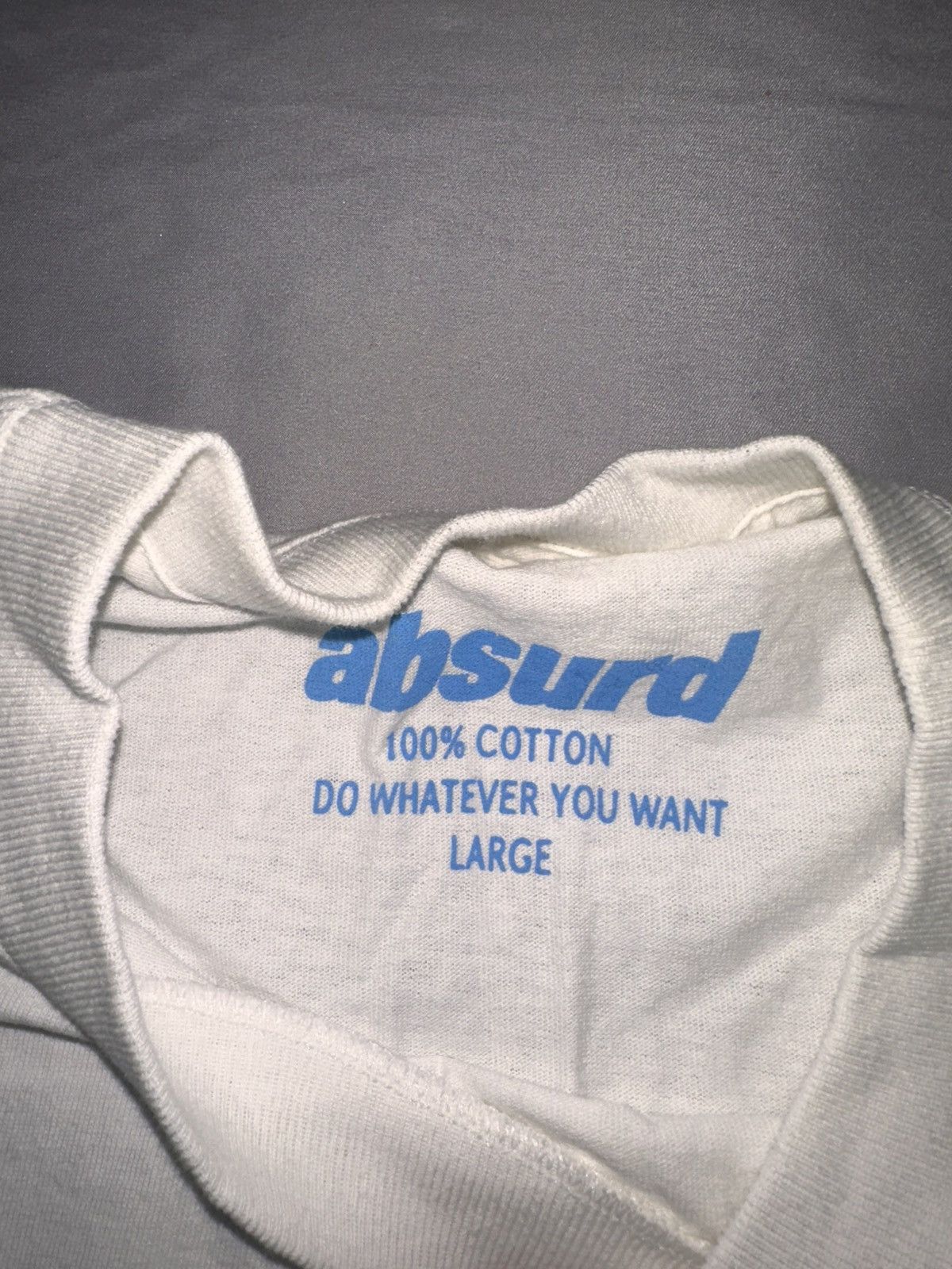 Absurd Absurd Stay Positive Stay Absurd White Tee Size US L / EU 52-54 / 3 - 3 Thumbnail